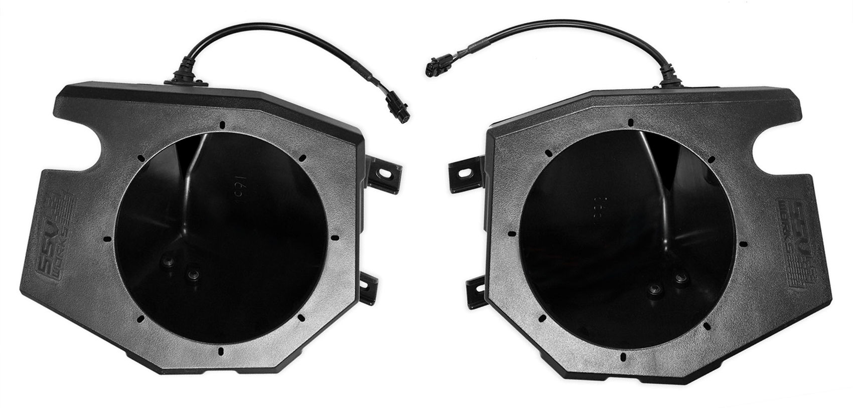 Kicker 6.5 LED Speakers for 2014-18 Polaris RZR 1000//900S//Turbo+Speaker Pods.