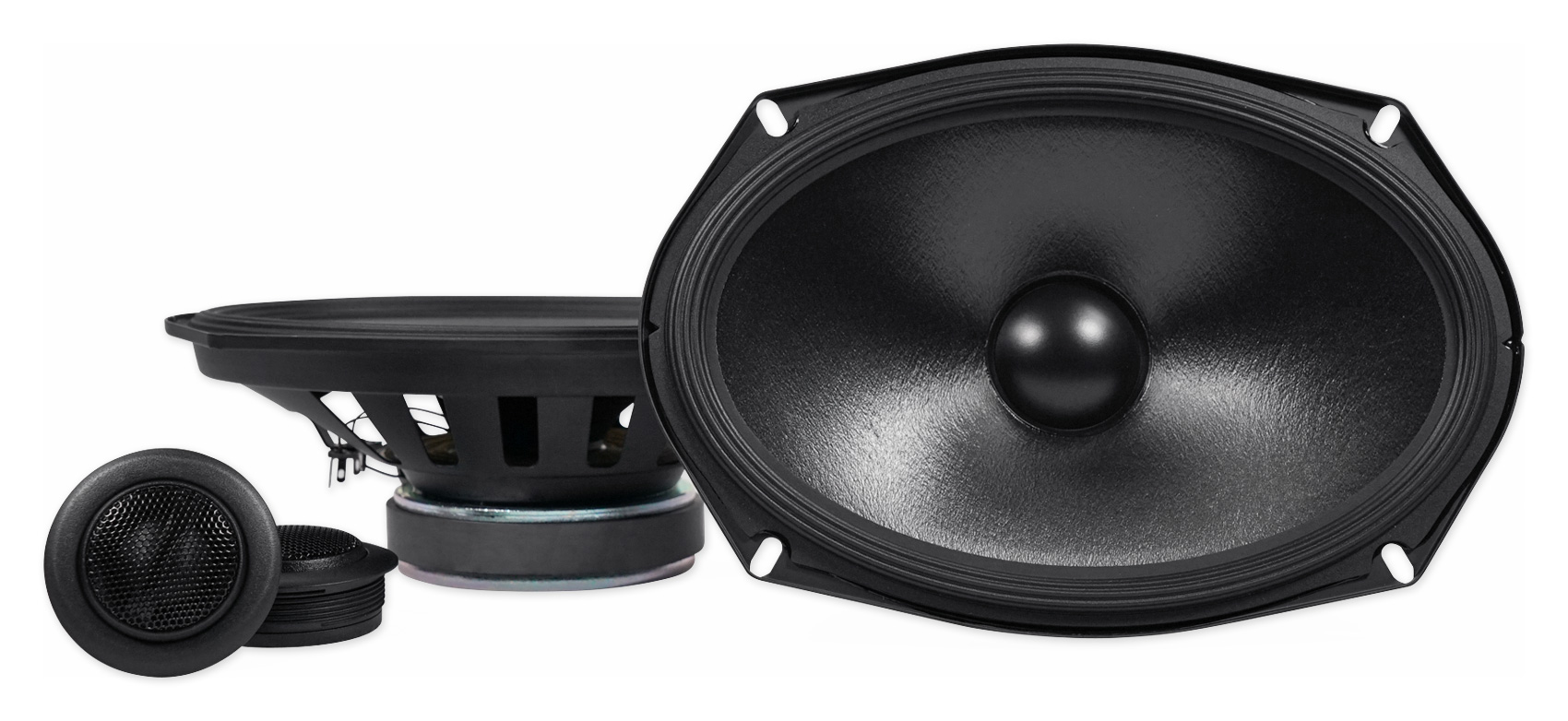 Pair ALPINE SS69 260 Watt 6x9" Coaxial+Pair SS69C Component Car