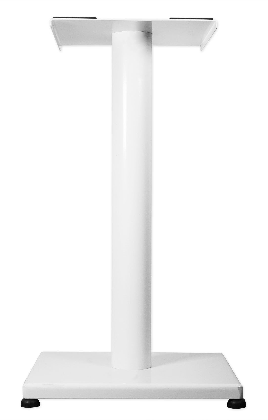 Pair 21” Steel White Stands For KEF Q150 Bookshelf Speakers Robust