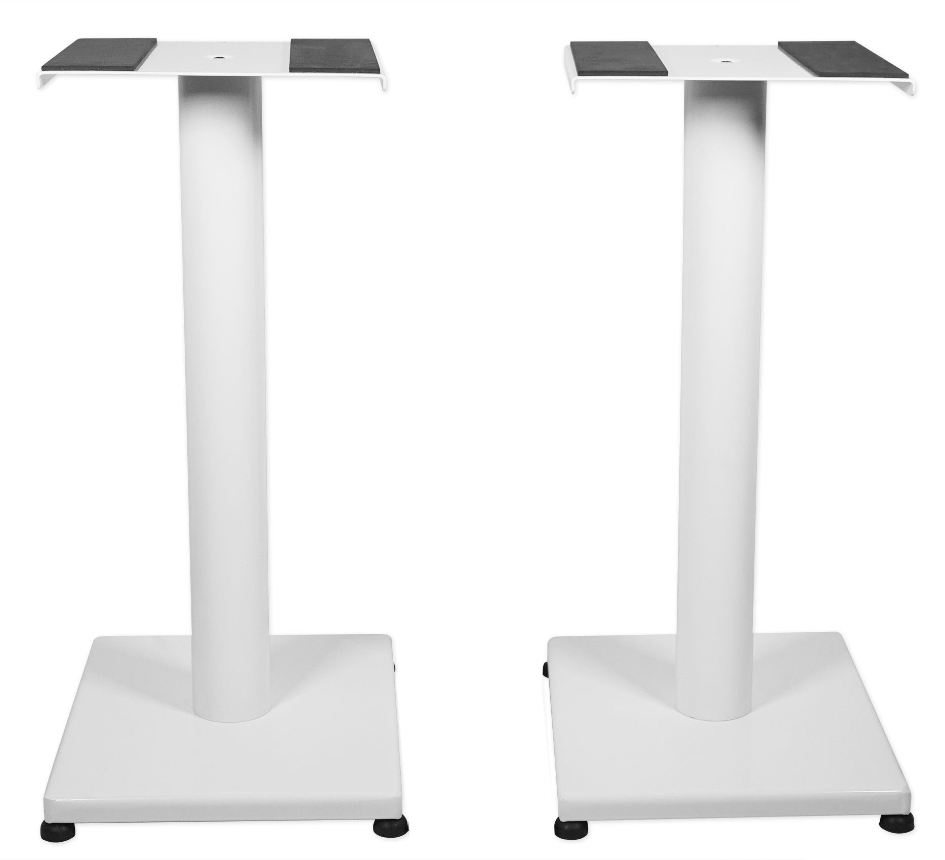 Pair 21” Steel White Stands For Audioengine A5+ Bookshelf Speakers eBay