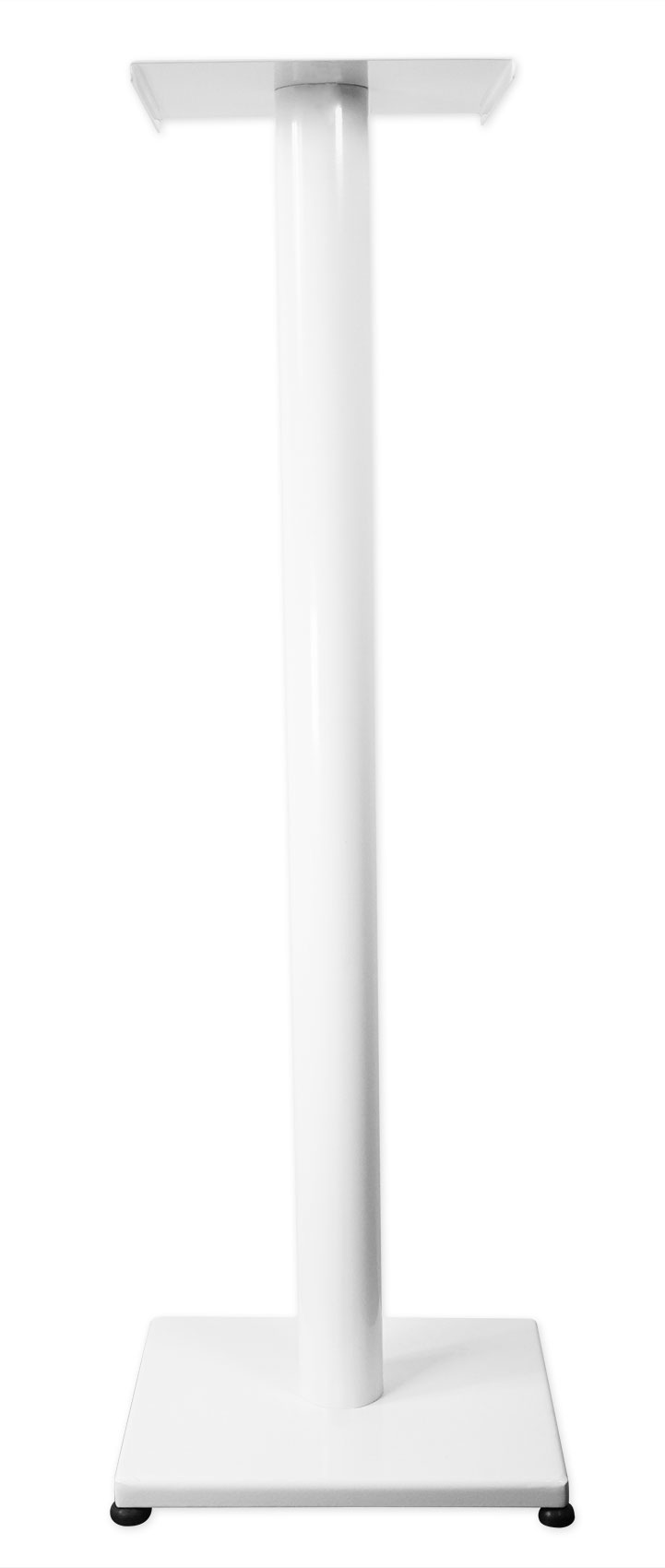 Pair 37” Steel White Stands For KEF Q350 Bookshelf Speakers Robust