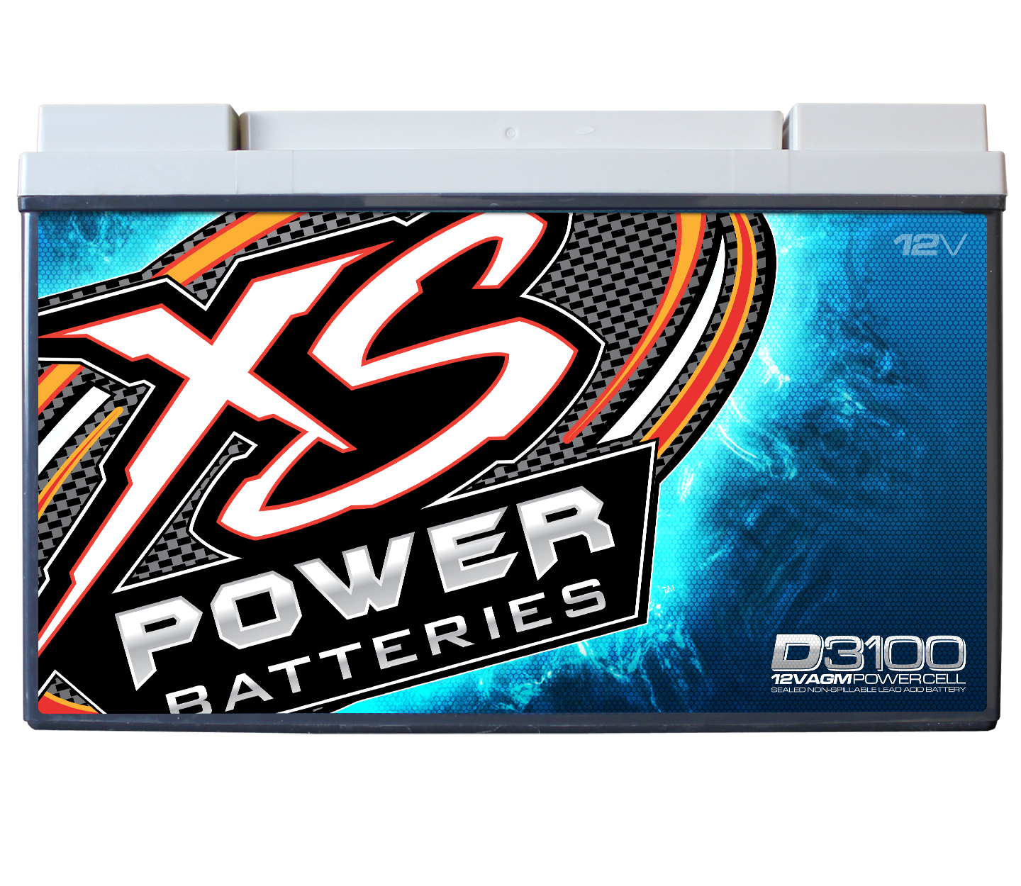 XS Power D3100 5000 Amp AGM Power Cell Car Audio Battery + Terminal