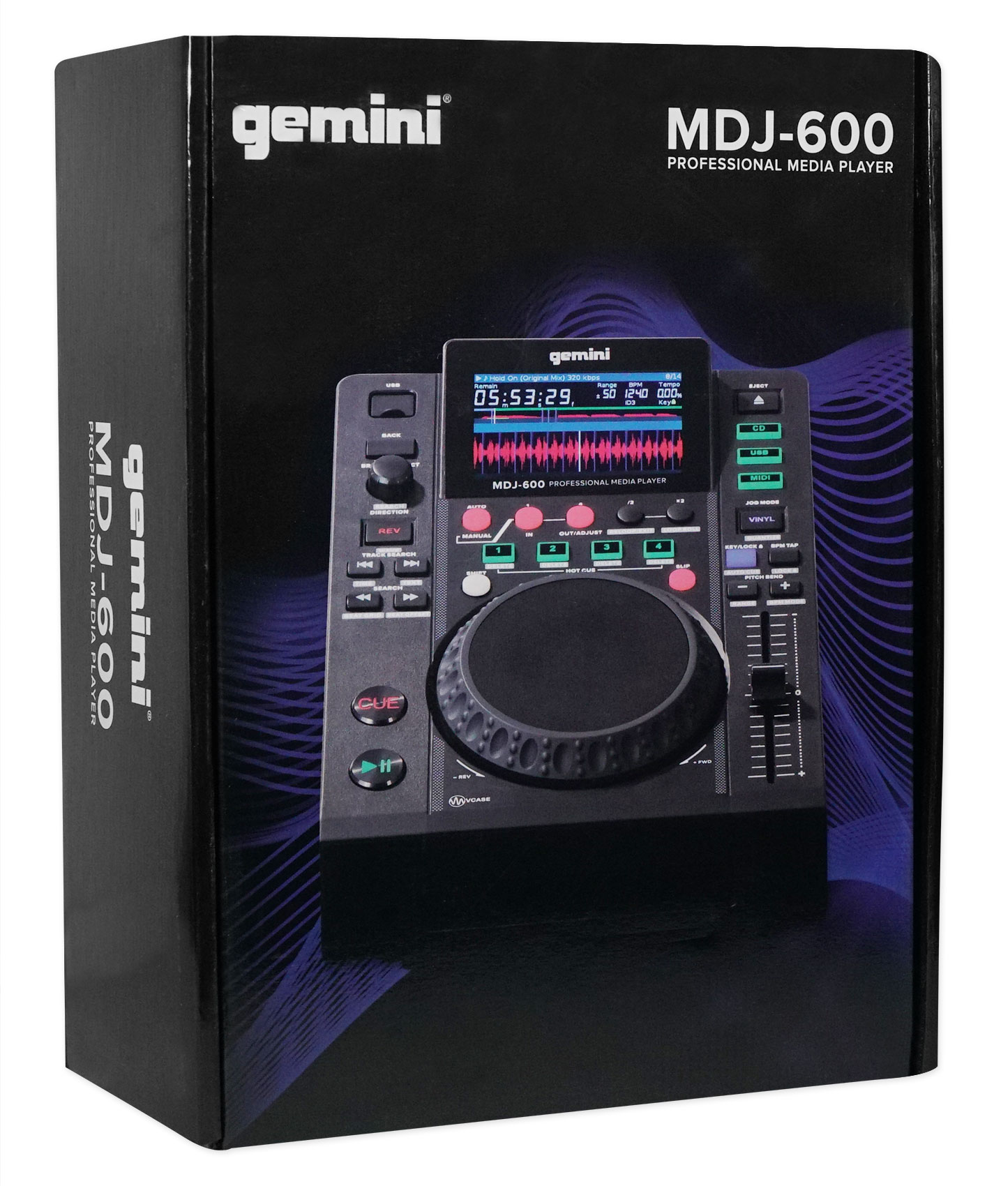 gemini MDJ-600 CDJ 2台セット Amazon | gemini ジェミナイ USB CDプレイヤー MDJ-600 2台
