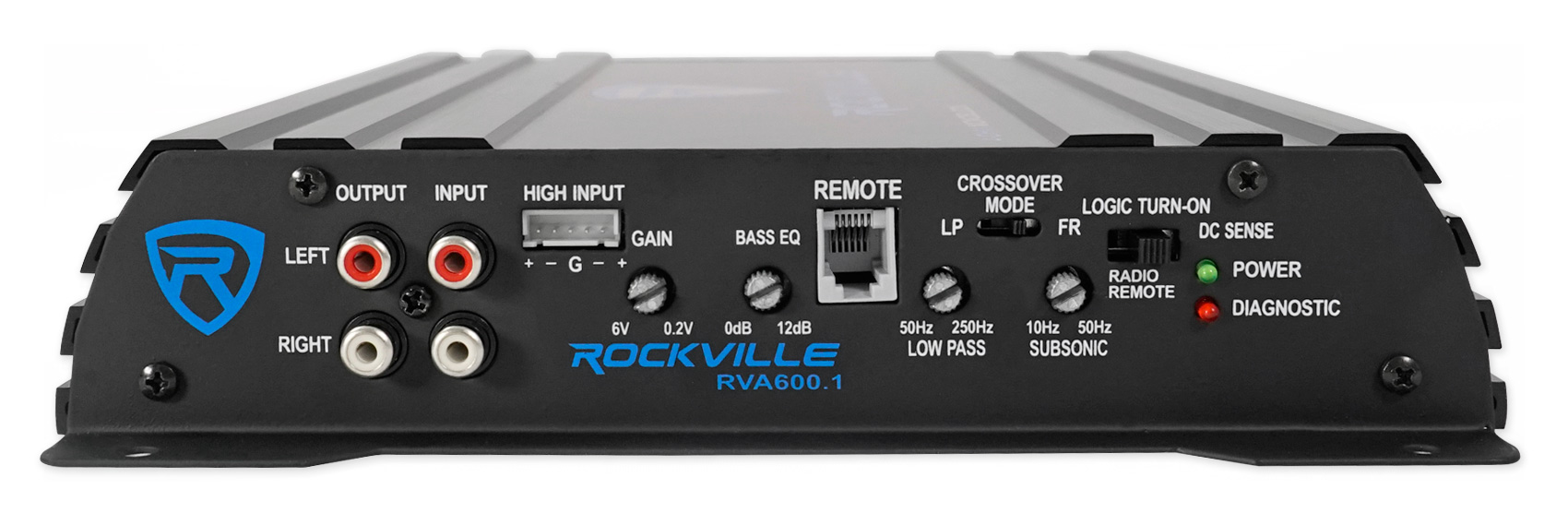 Rockville RV10.1B 500w 10" Loaded Car Subwoofer Enclosure+Mono