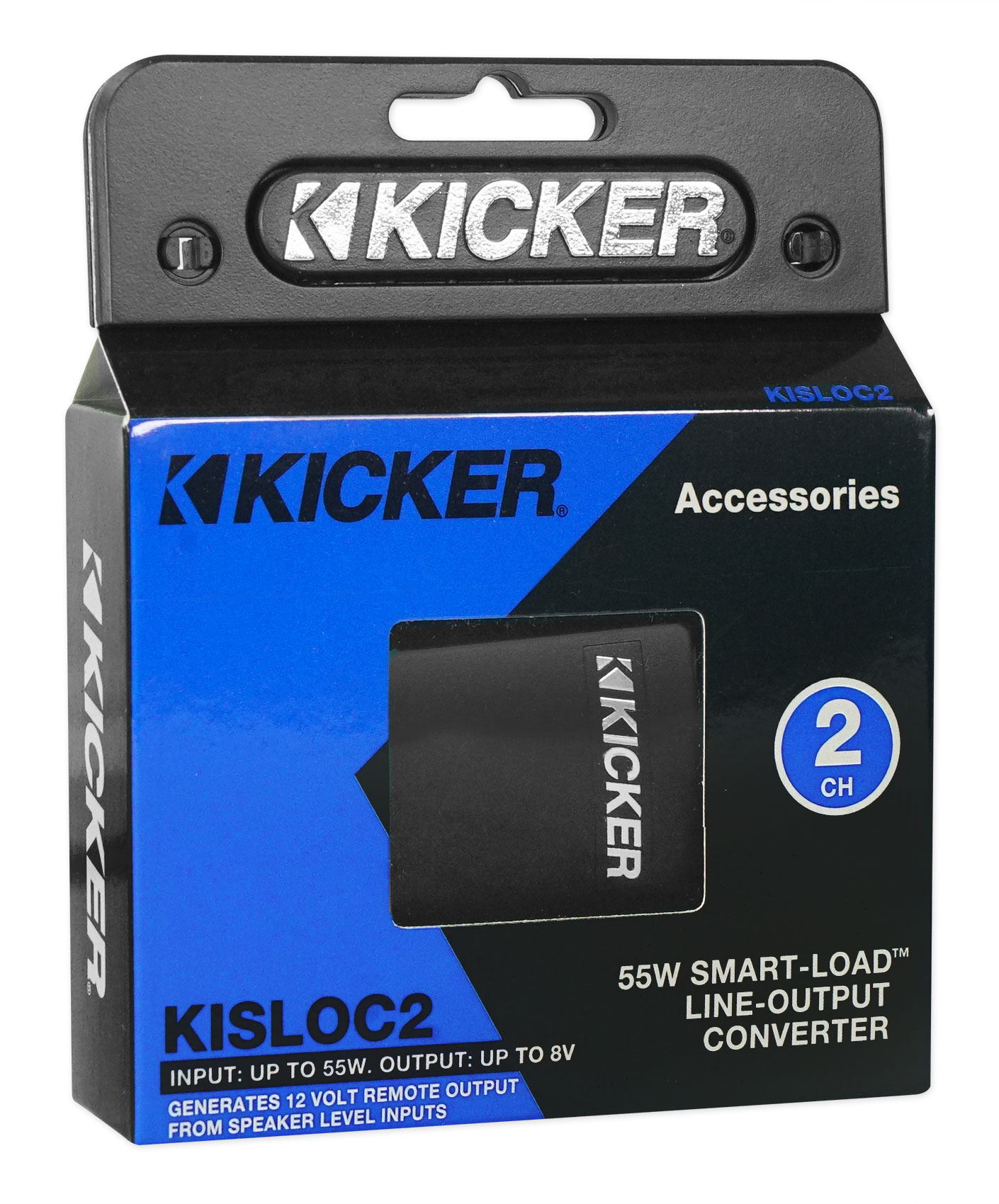 KICKER 46KISLOC2 Speaker WiretoRCA LineOut Converter w/ LOC+12v Turn