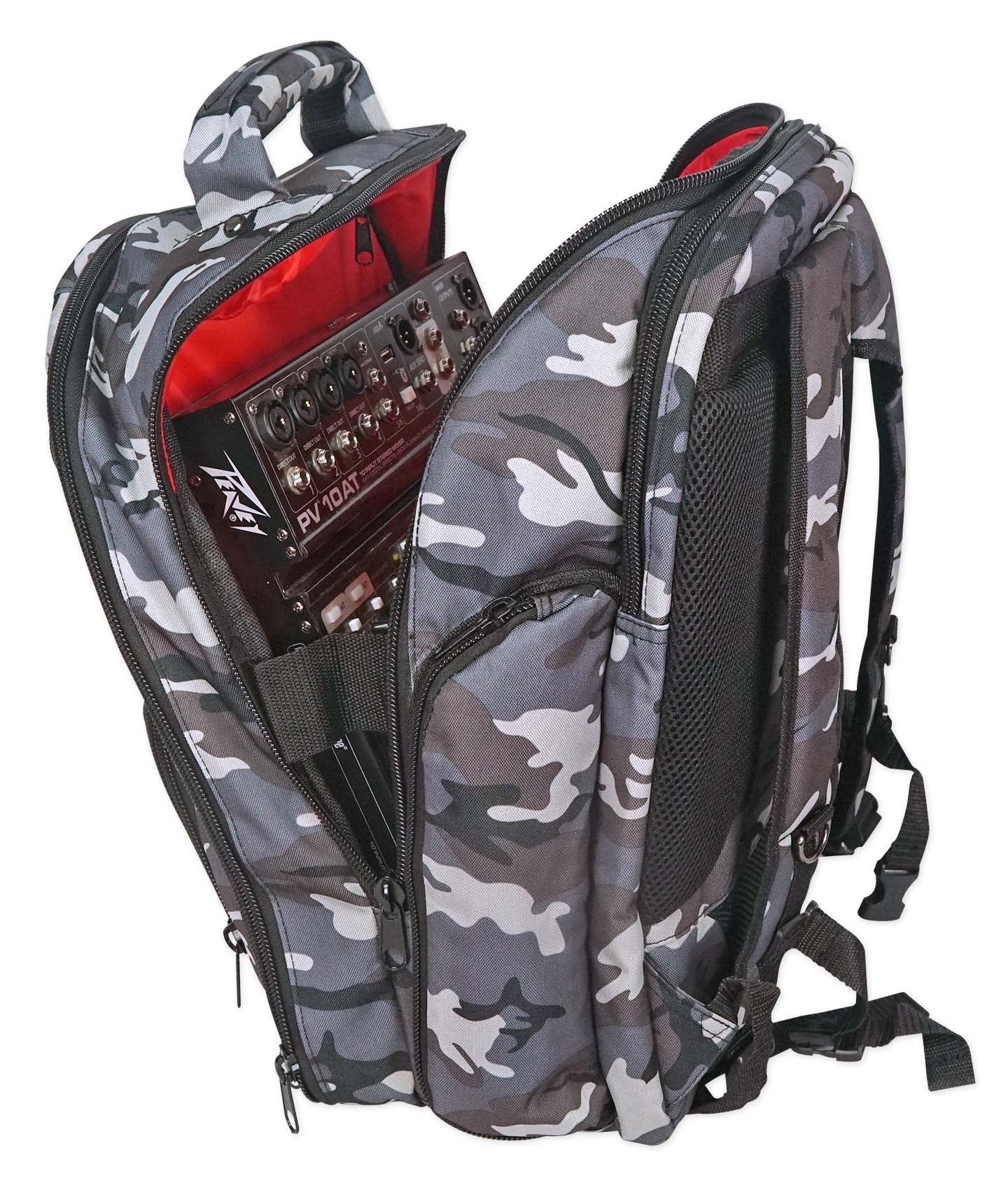 Rockville Travel Case Camo Backpack Bag For Behringer X1222USB