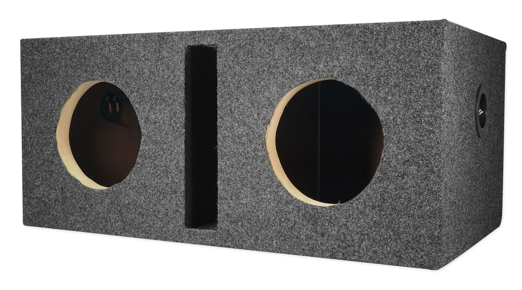Rockville RDVB12 Dual 12/" 1.75 cu.ft MDF Vented//Ported Subwoofer Enclosure Box