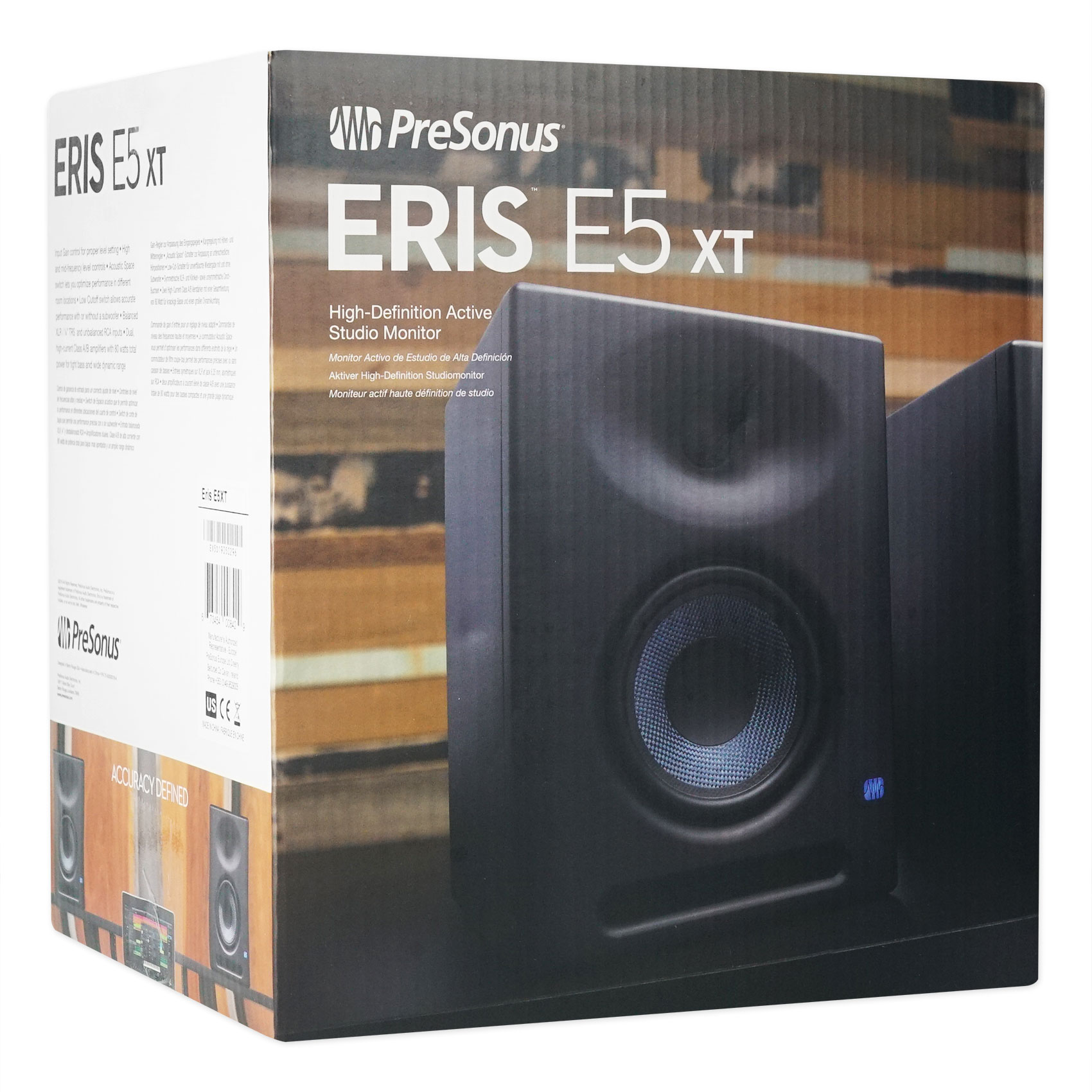 (2) Presonus Eris E5 XT 5.25" Powered Studio Monitor Speakers w/ Wave ...