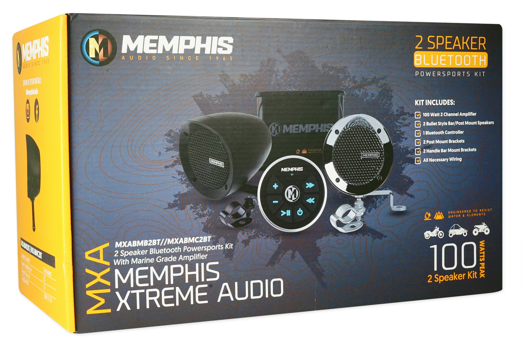 Memphis Bluetooth Motorcycle Speakers For Royal Enfield Classic