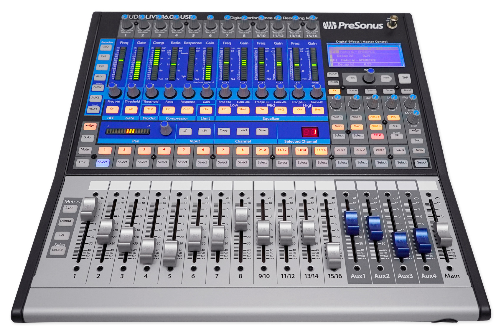 Presonus StudioLive 16.0.2 USB 16x2 Live/Recording Digital Mixer w