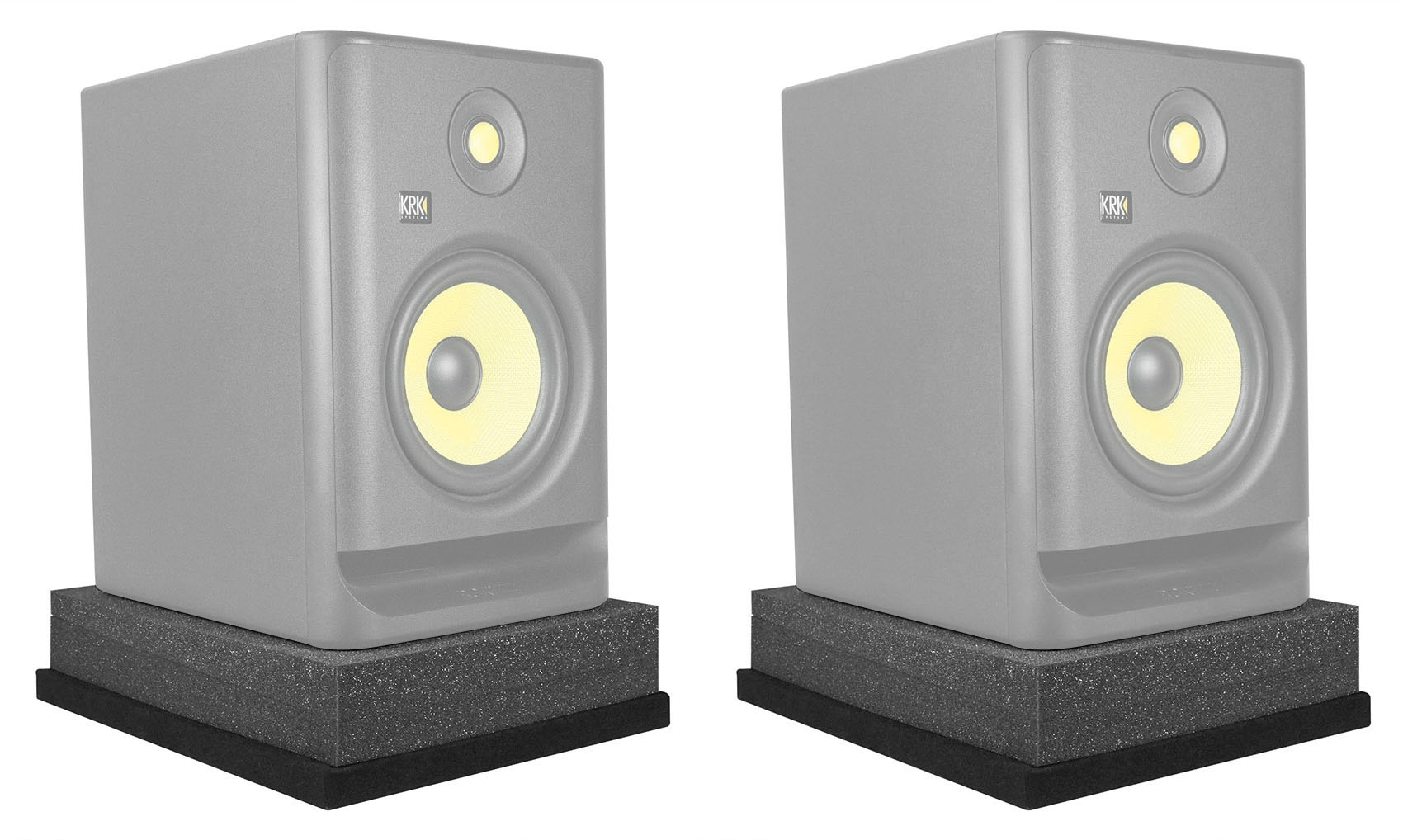 Pair Rockville Iso8 Acoustic Foam Studio Monitor Isolation Pads For 8