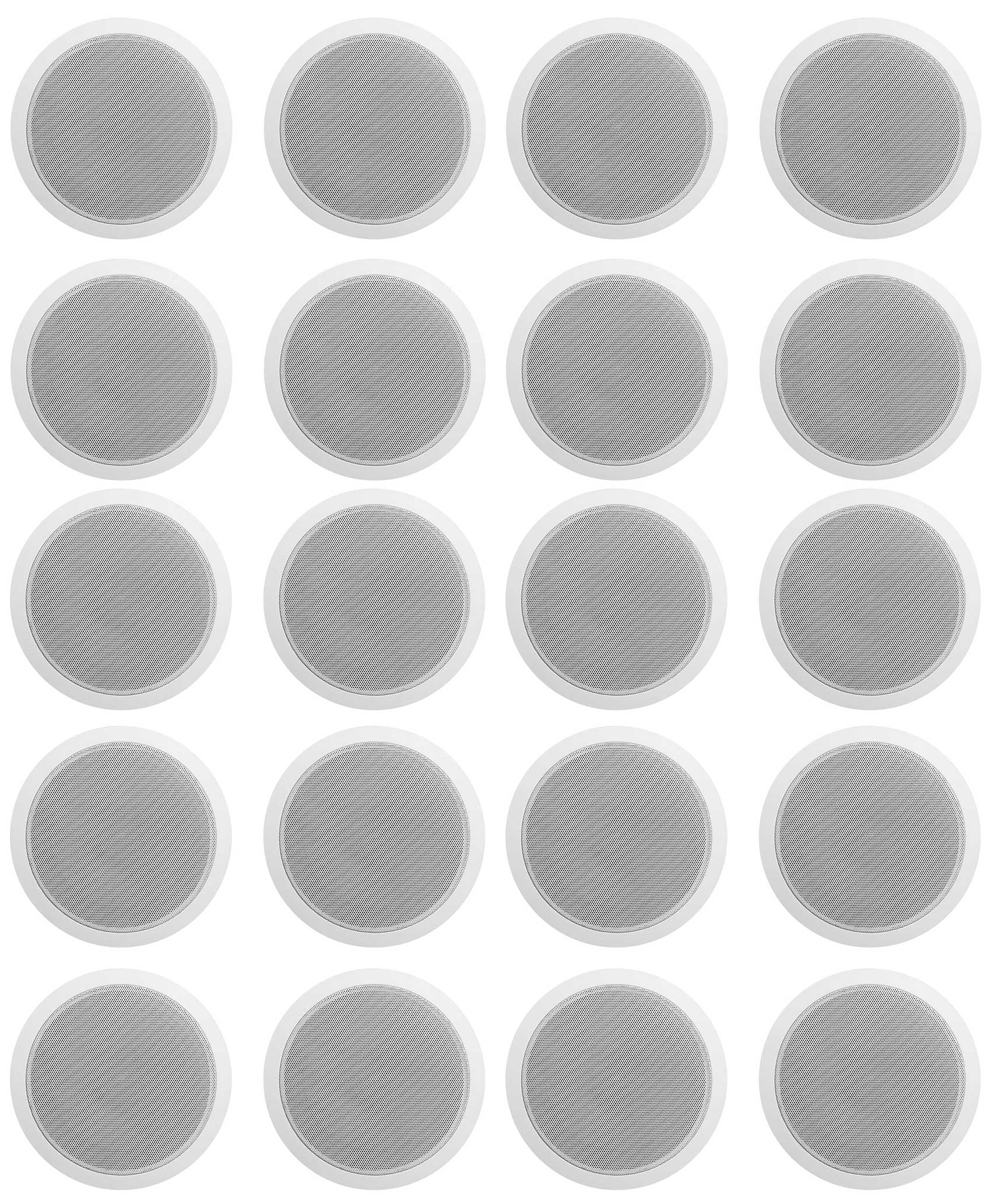 20 Rockville Ccl6t White 70v 6 Commercial Ceiling Speakers 4