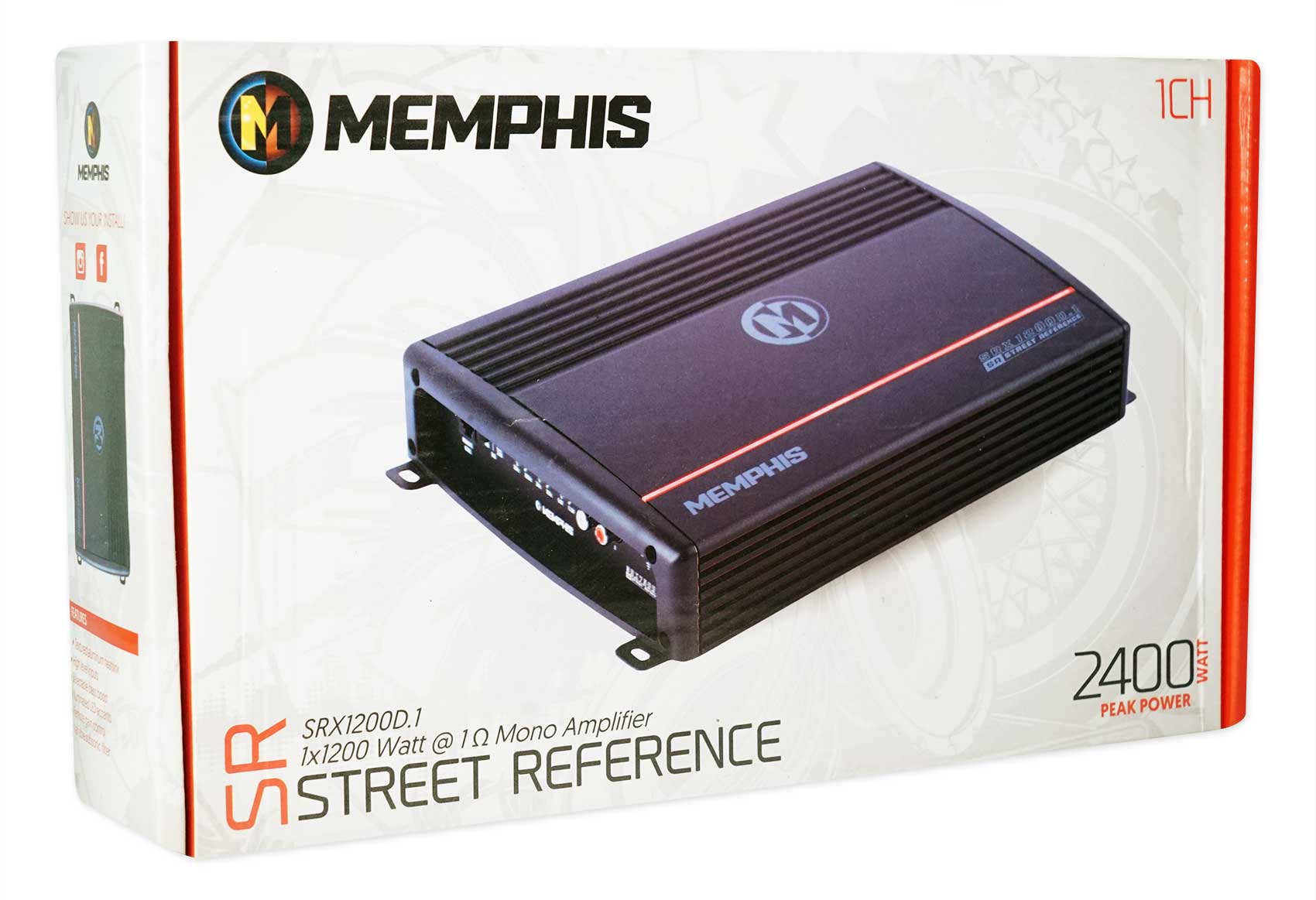 Memphis Audio SRX1200D.1 1200w RMS 1 Ohm Mono Car Amplifier Amp