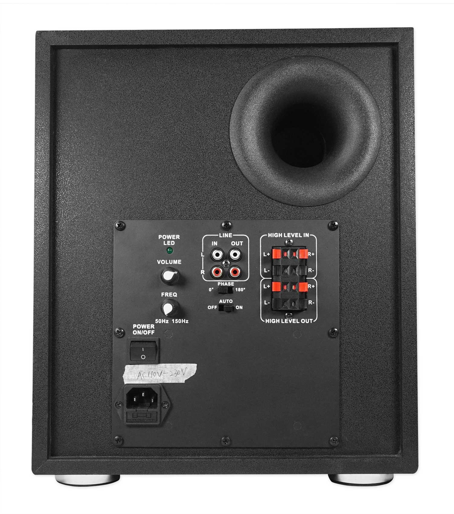 Rockville Rock Shaker 8" Inch Black 400w Powered Home Theater Subwoofer