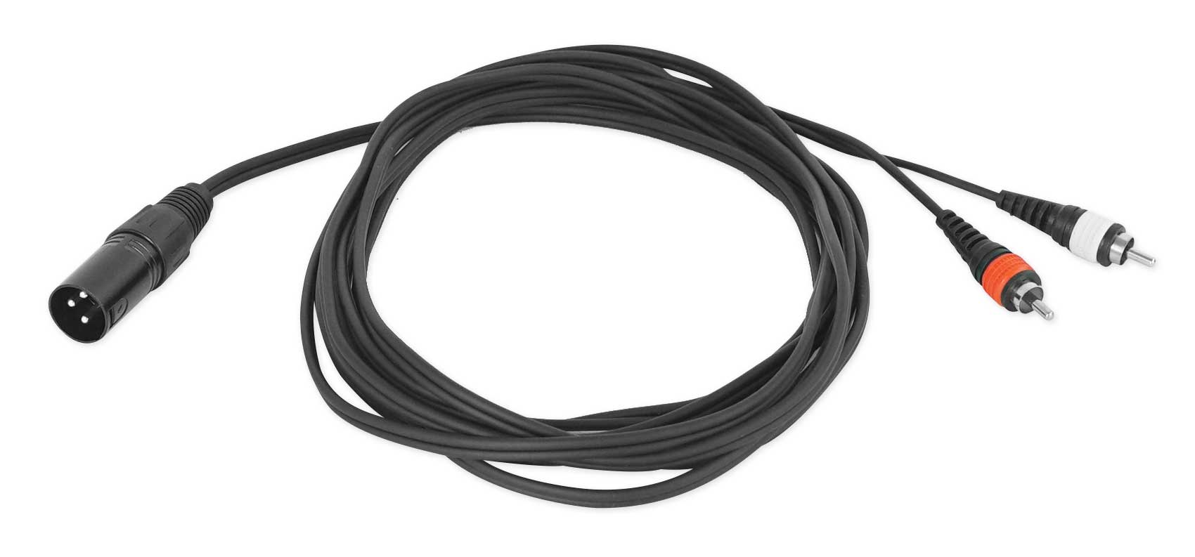 2 Rockville RCDR3R 3/' Dual Mono Right Angle RCA to Straight RCA Cable 100/%Copper