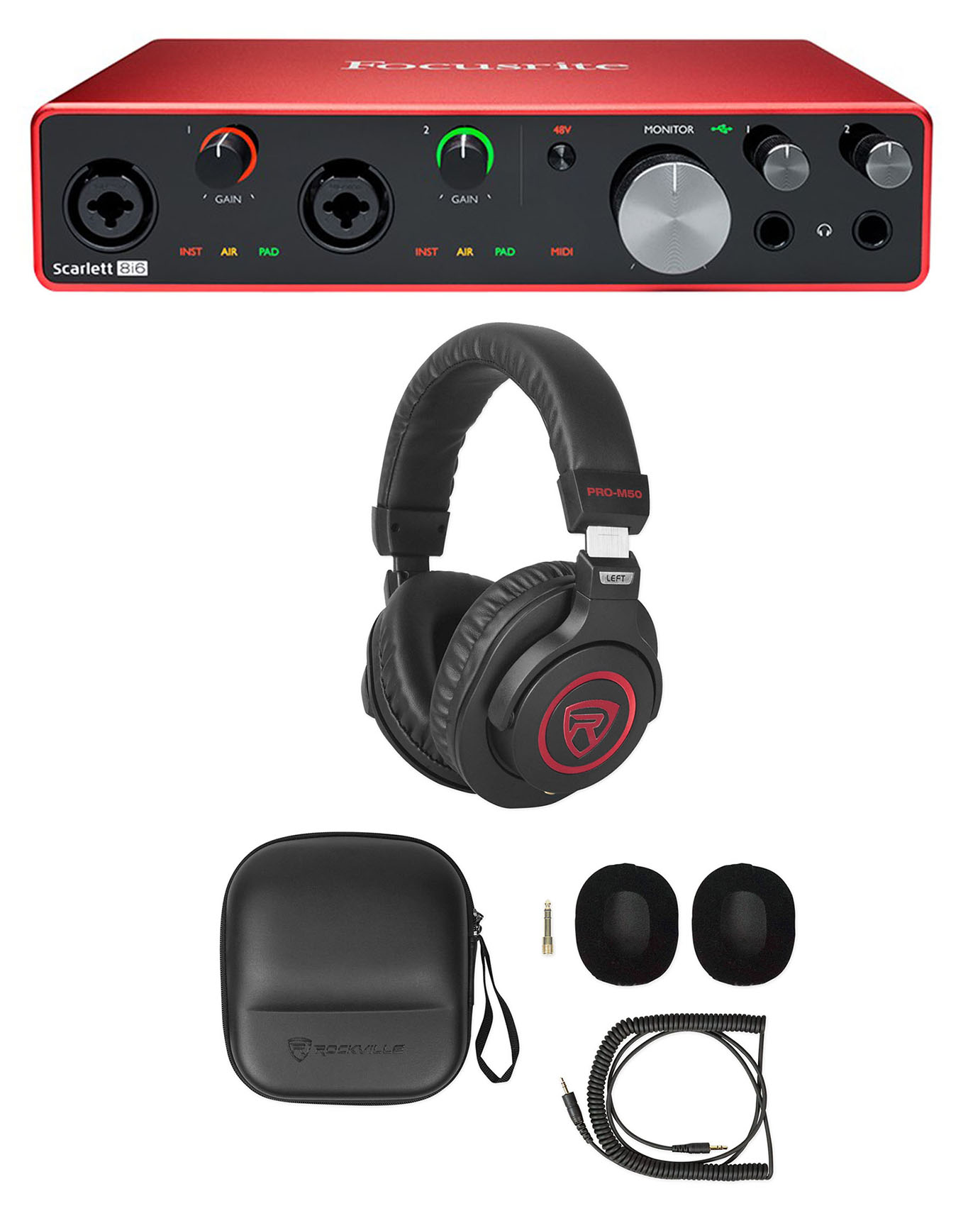 Focusrite SCARLETT 8I6 3rd Gen 192KHz USB Audio Recording