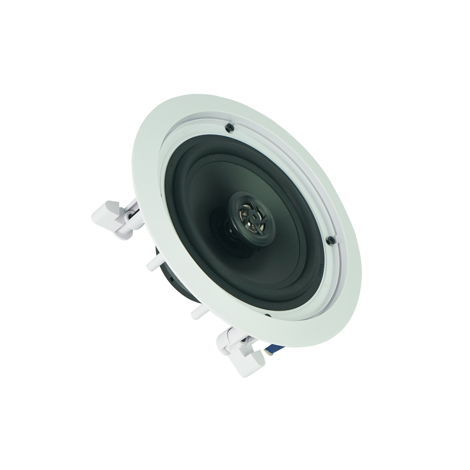(2) Rockville CC65T White 6.5" Commercial 70v Ceiling Speakers For