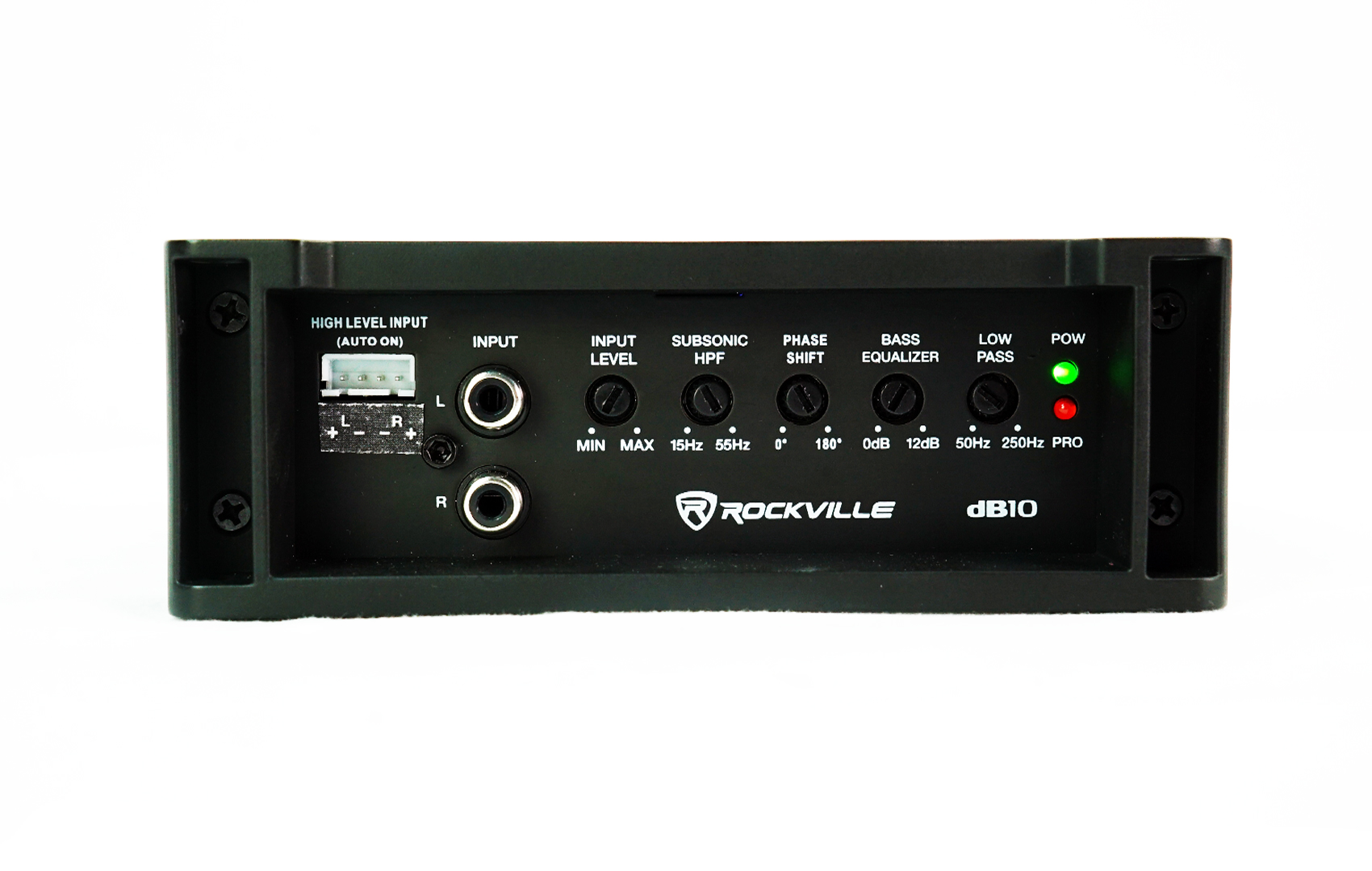 Rockville DB10 Mono Car Amplifier - 800W Peak, 200W RMS @ 4 Ohms, Compact Bass Booster