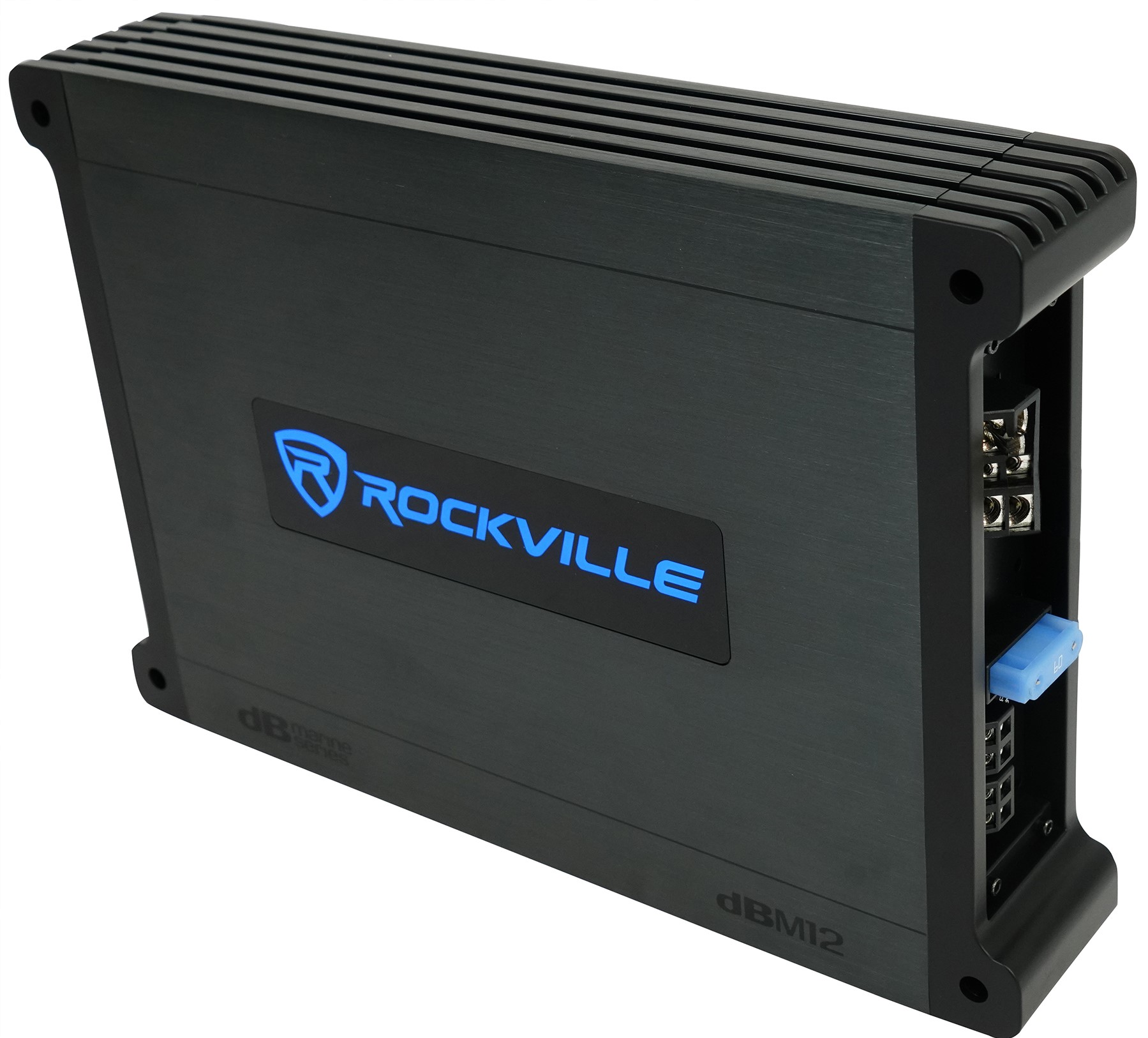 Rockville DBM12 2000w 2-Ohm Marine/Boat Mono Amplifier+Bass Remote+Amp
