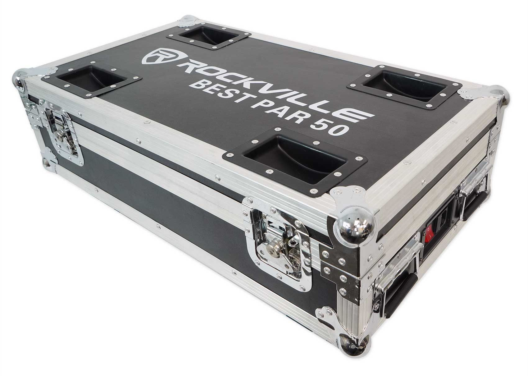 Rockville BEST PACK 50 (8) Black Battery Wash Lights+Wireless DMX+Charging Case eBay