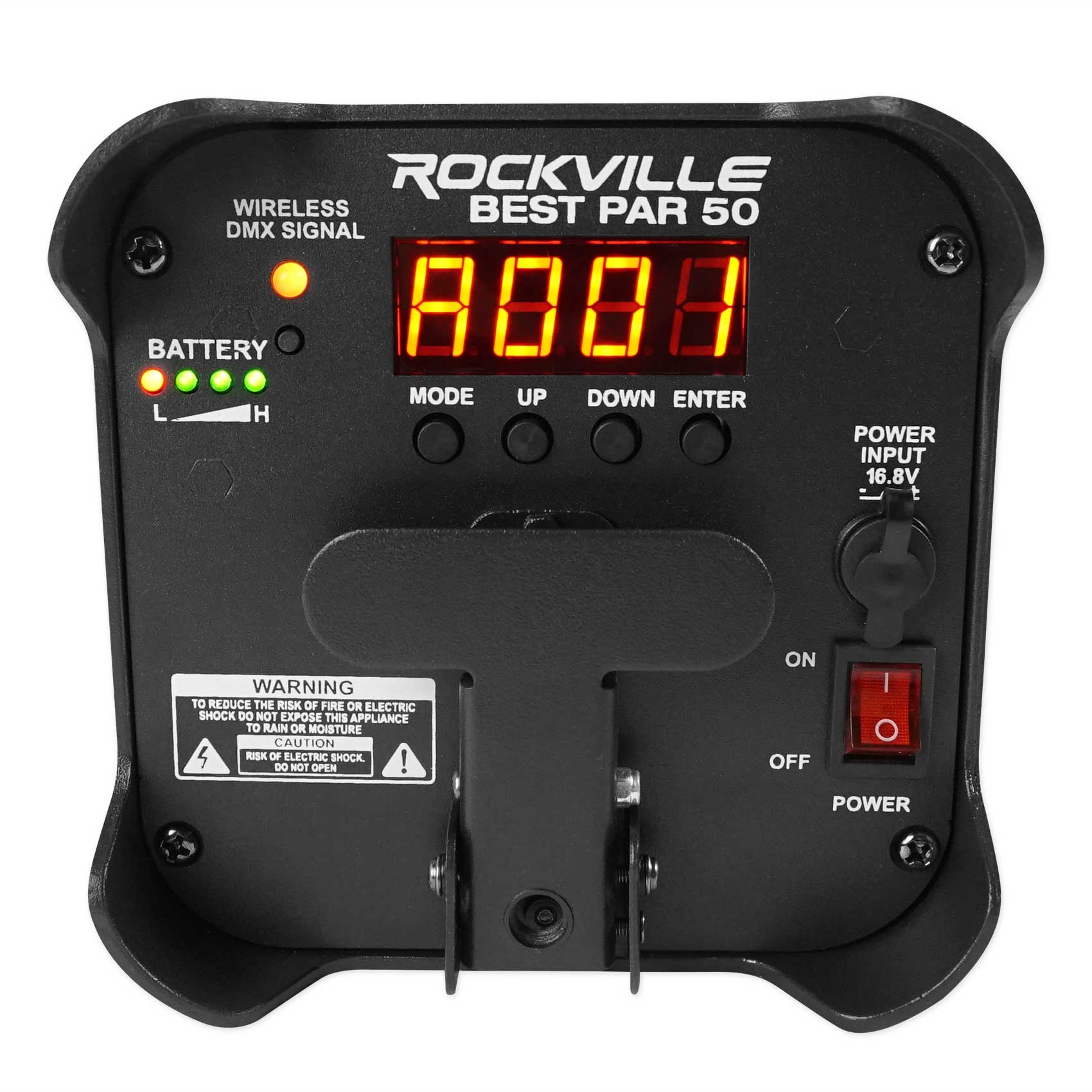 Rockville BEST PAR 50 Rechargeable Par Can Wash Light w/ Wireless DMX ...