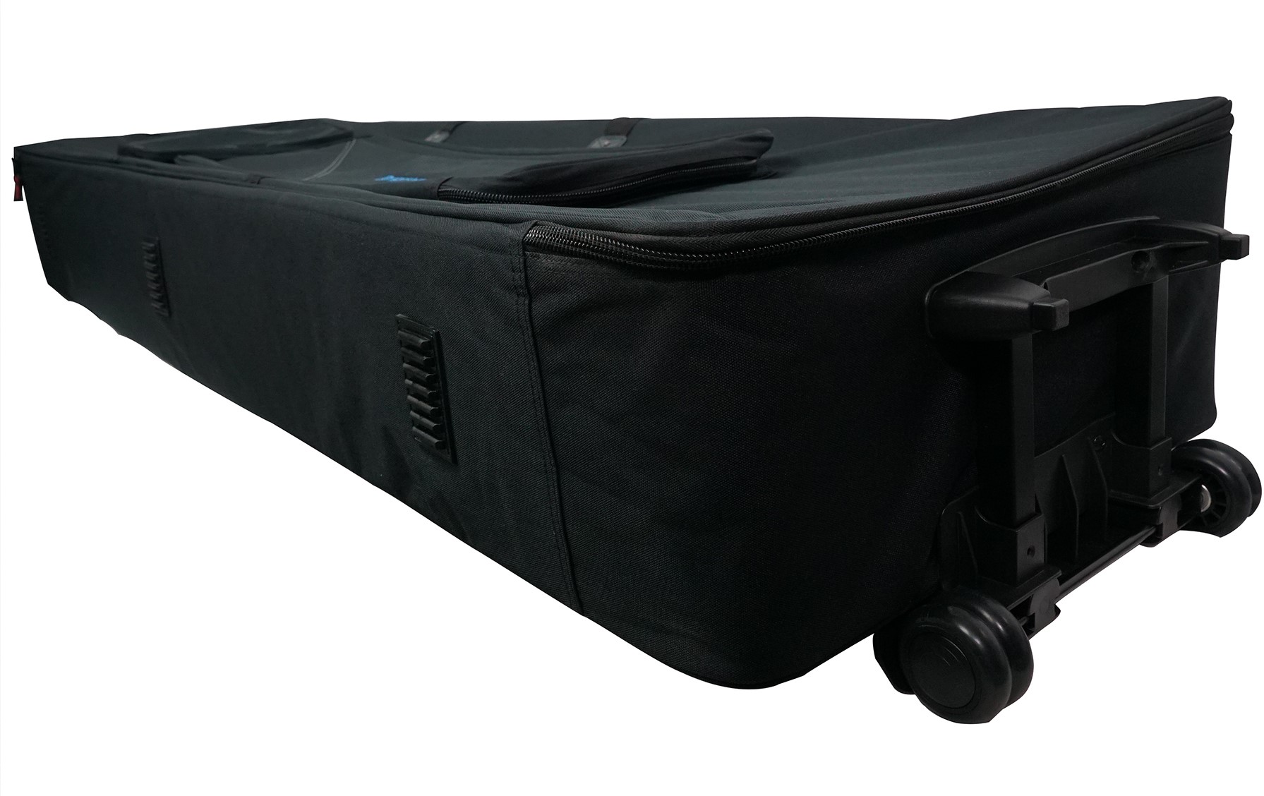 Rockville Rolling Bag 88 Key Keyboard Case w/ Wheels+Trolley Handle