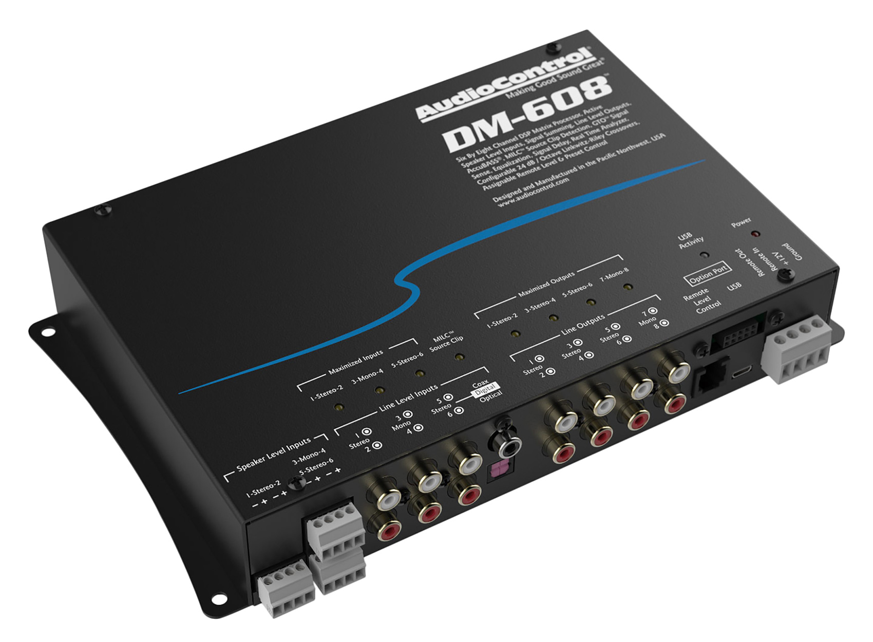 AudioControl DM-608 6 x 8 out Matrix DSP Digital Sound Processor Audio