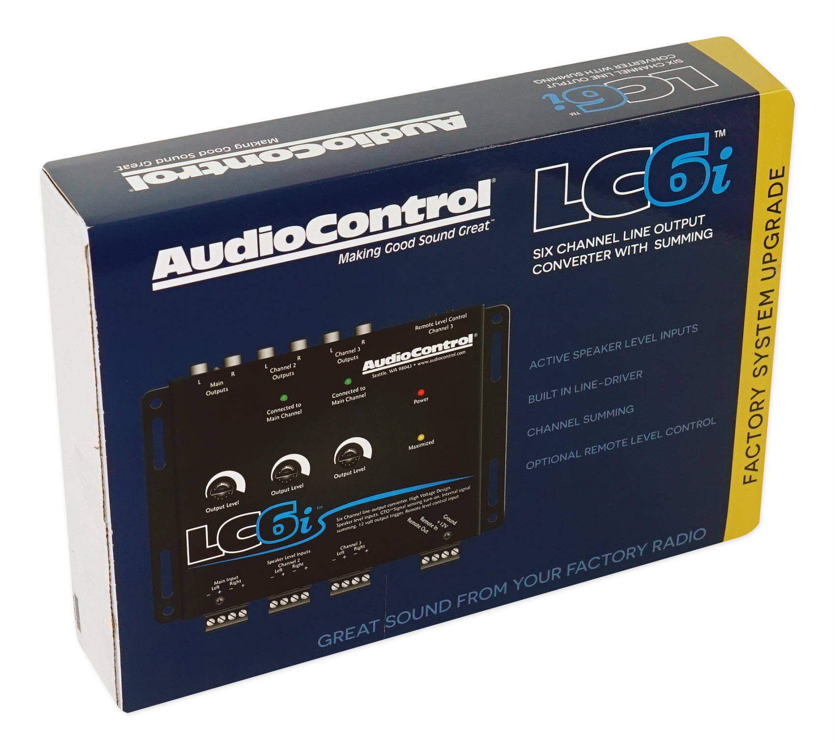 AudioControl LC6i 6 Channel Line Out Hi/Lo Converter+Bass Processor DSP