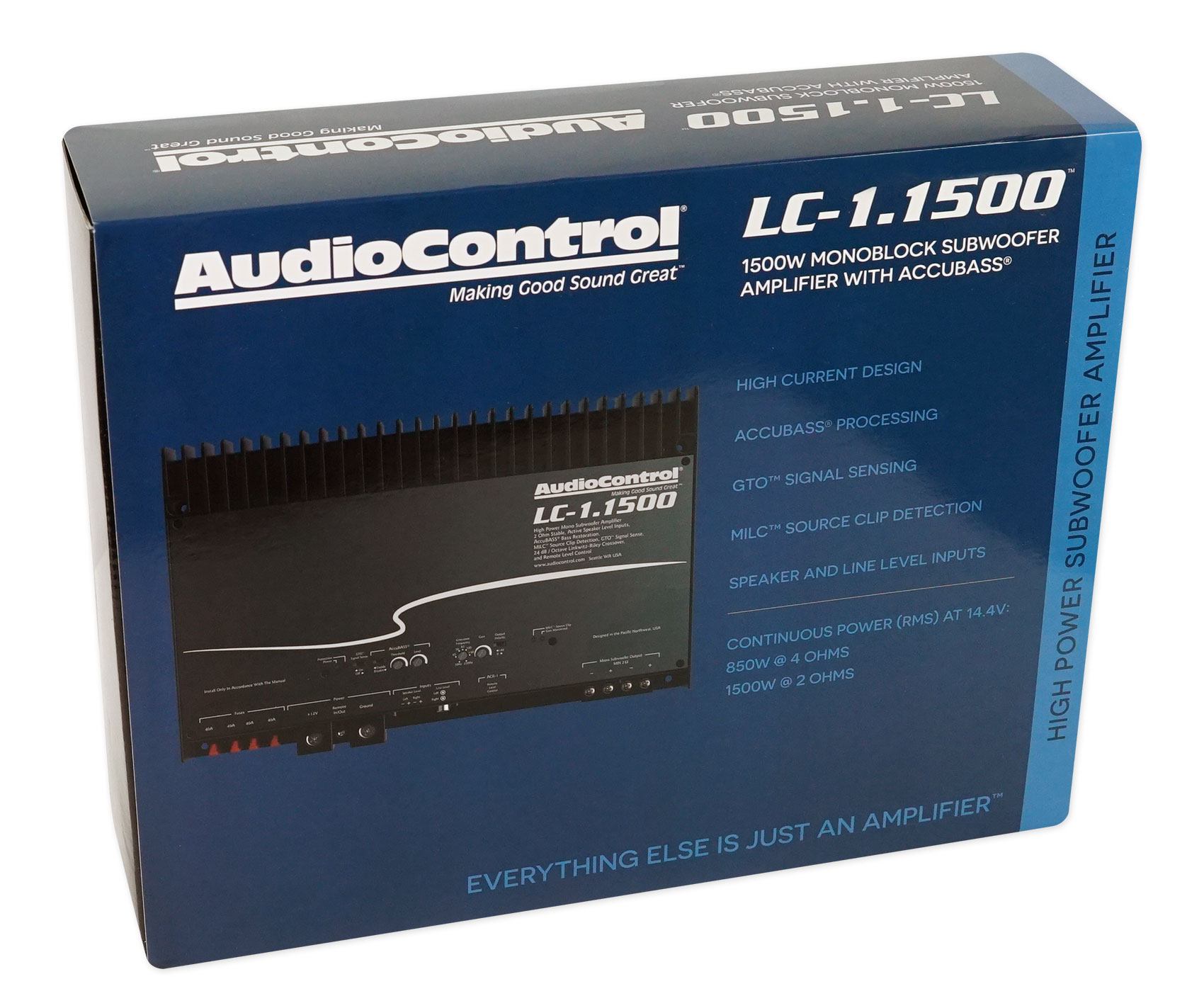 AudioControl LC-1.1500 1500w RMS Mono Amplifier Amp Bass Processor