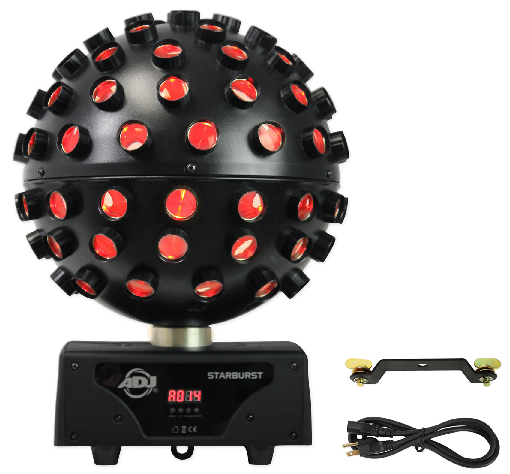 o*m様 ADJ STARBURST 照明 アメリカンディージェイ 元箱有　美品 American DJ ADJ Starburst LED Sphere Shooting Beam Effect+Battery