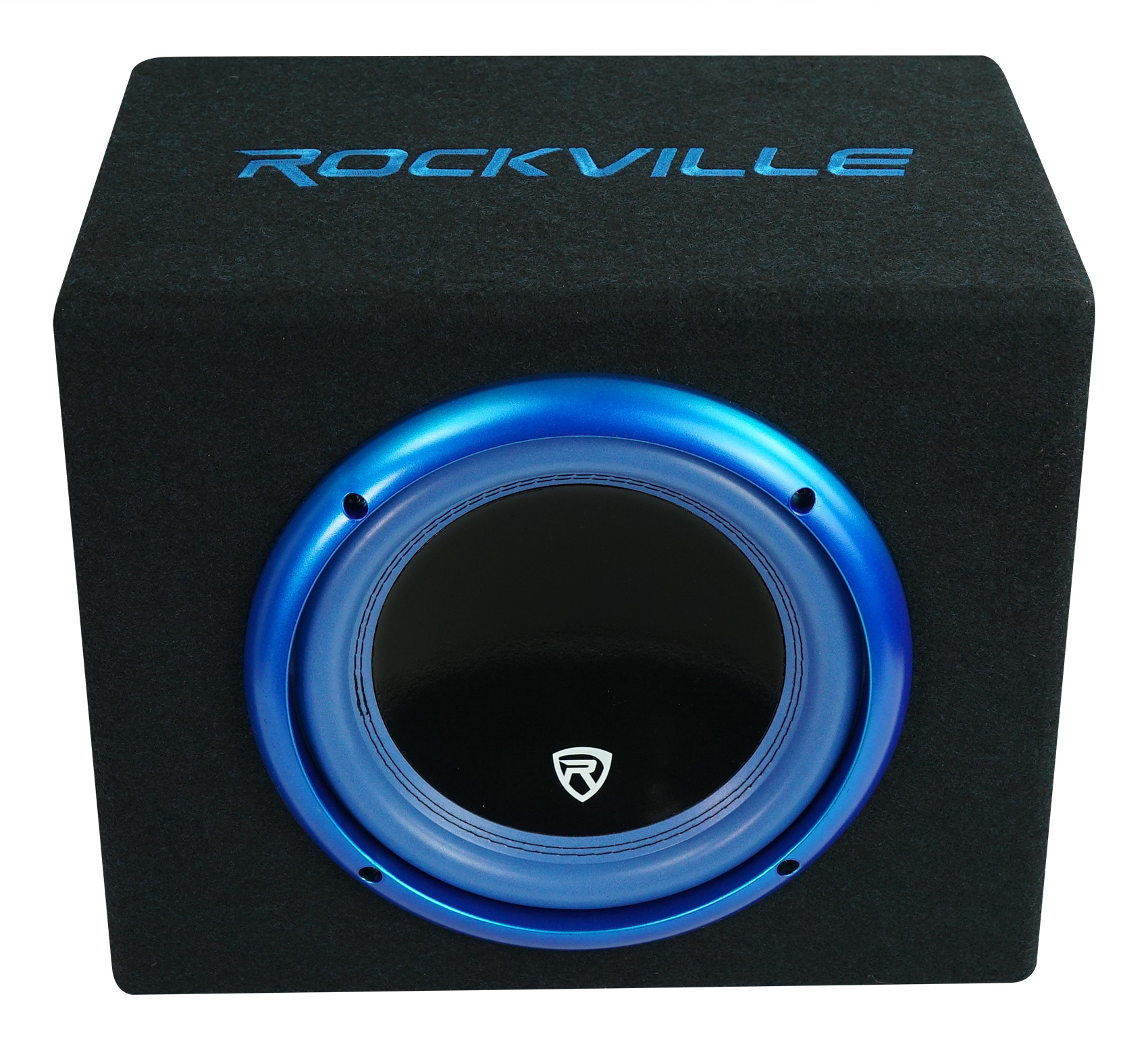 Rockville RVB10.1A 10" 500W Powered Car Subwoofer+Sub Enclosure Box+Amp