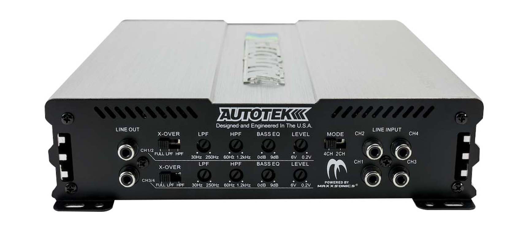 AUTOTEK ASM-1200.4 1200 Watt 4 Channel Amplifier Class A/B Car Audio ...