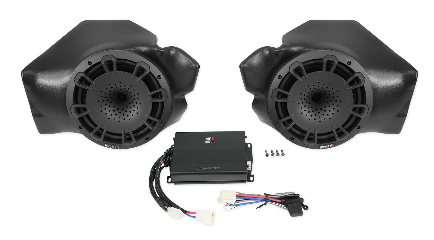 MB QUART Kick Panel Speakers+Amplfier for Select Polaris RZR Ride