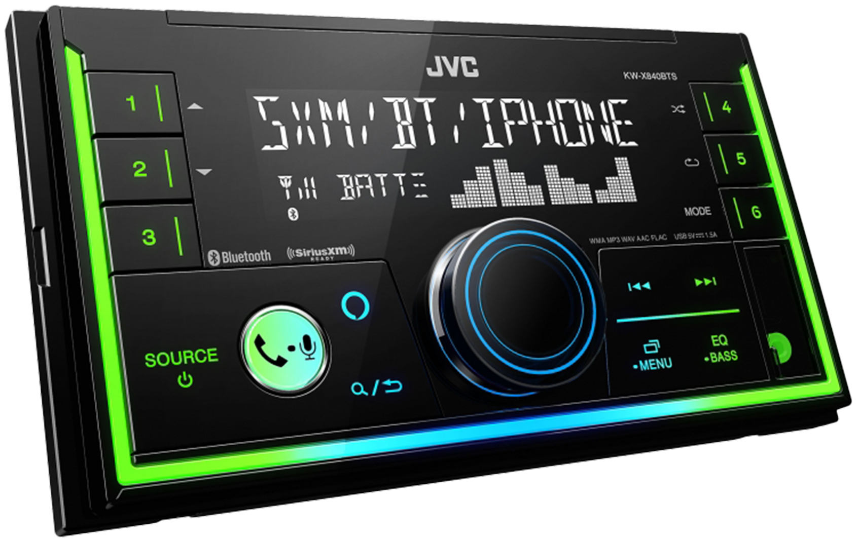  JVC  KW X840BTS 2 DIN Digital Media Bluetooth Receiver 2 