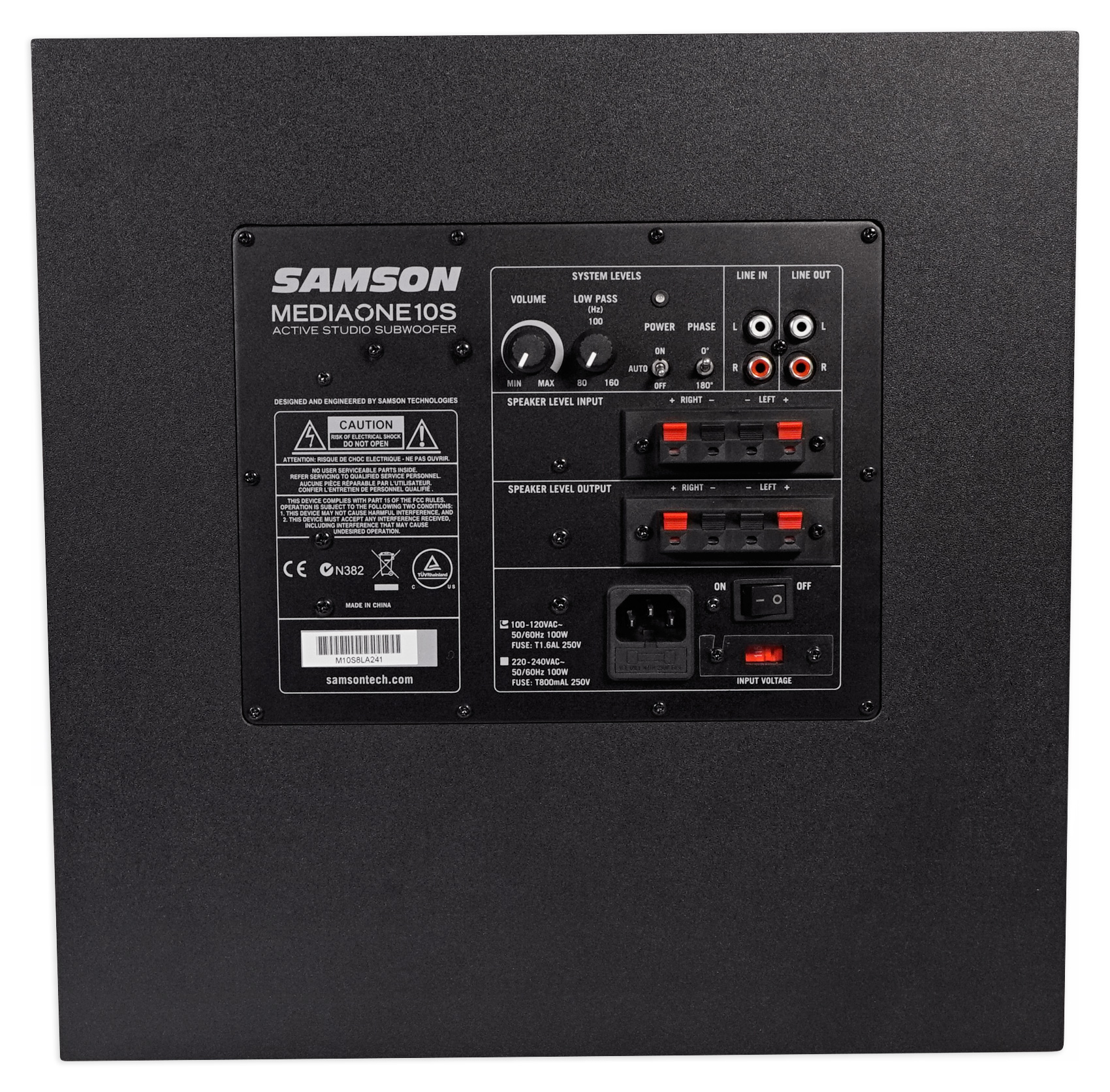 samson mediaone 10s active studio subwoofer