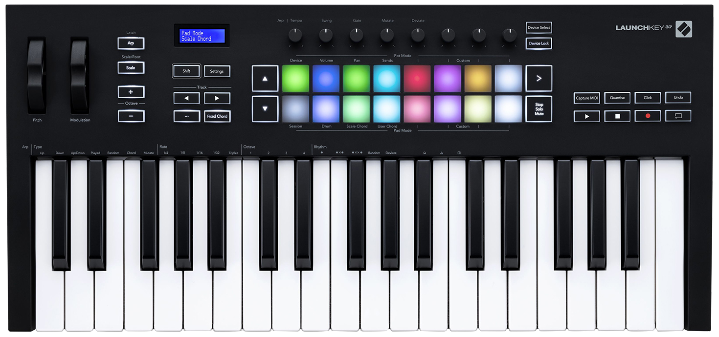 launchkey 37 mk3 dimensions