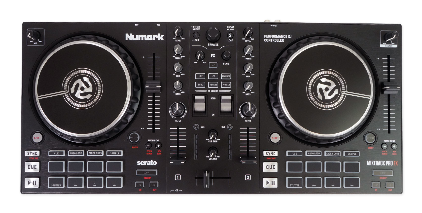 Numark Mixtrack Pro FX 2Deck Serato DJ Controller w/FX Paddles/3Band