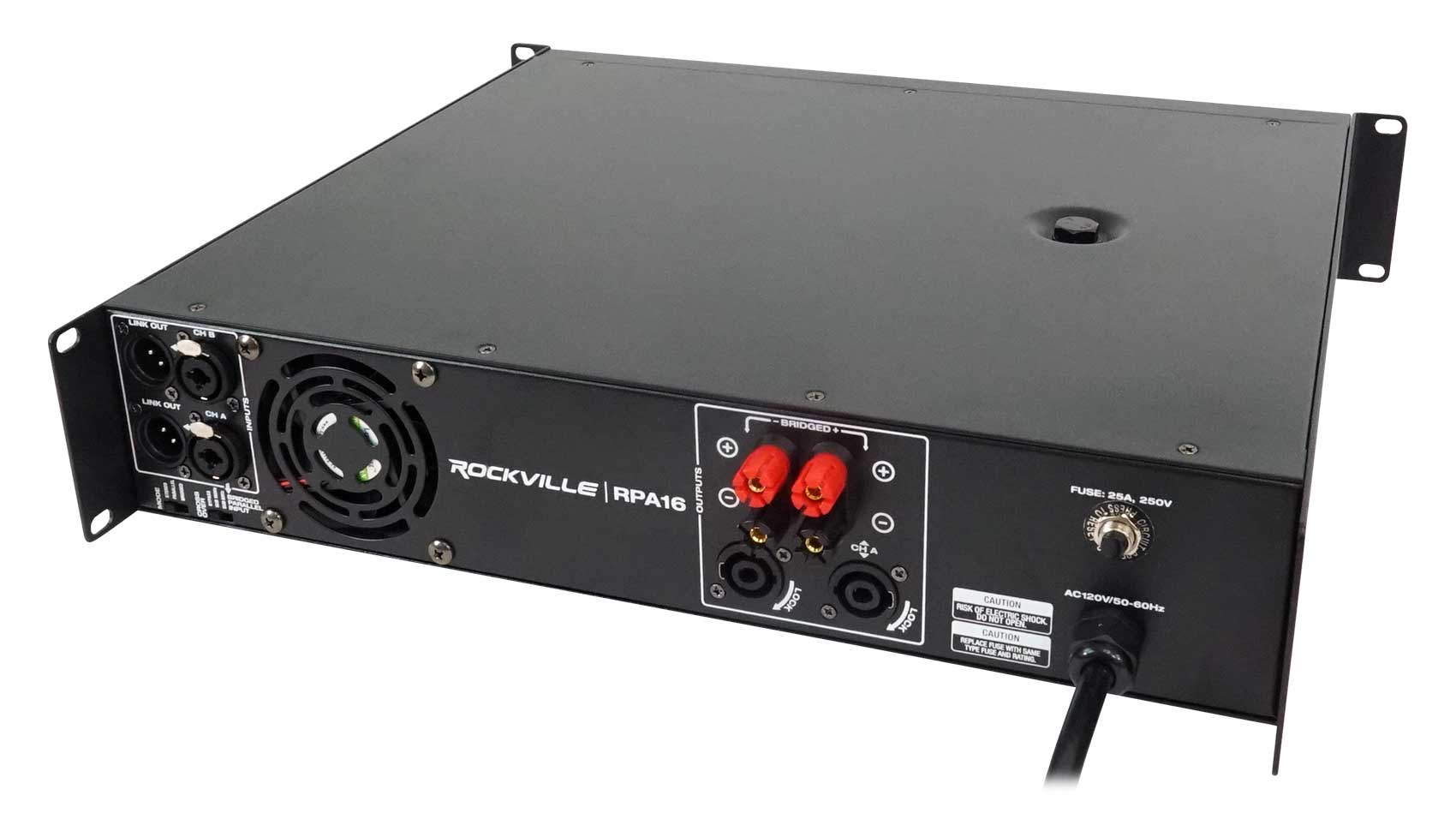 Rockville RPA16 10000 Watt Peak / 3000w RMS 2 Channel Power Amplifier