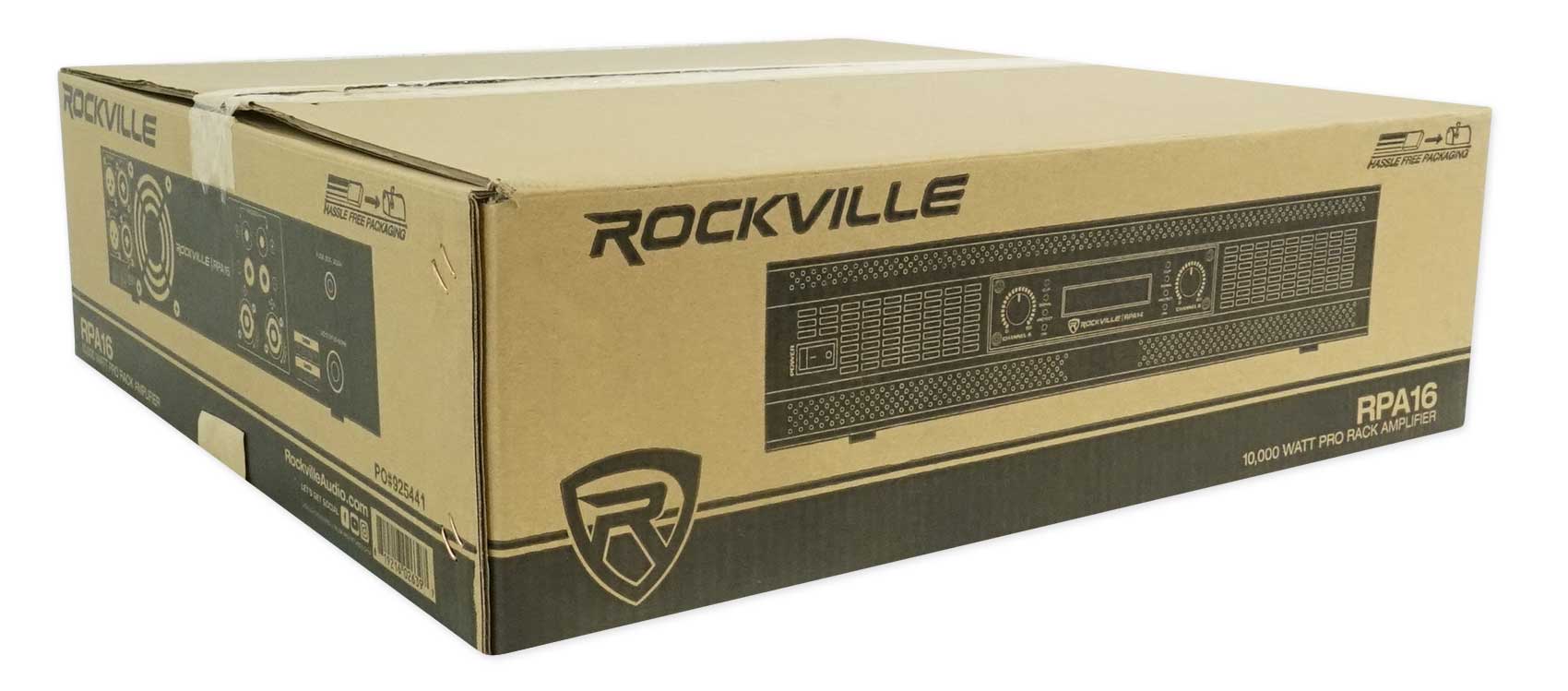 Rockville RPA16 10000 Watt Peak / 3000w RMS 2 Channel Power Amplifier Pro/DJ Amp eBay