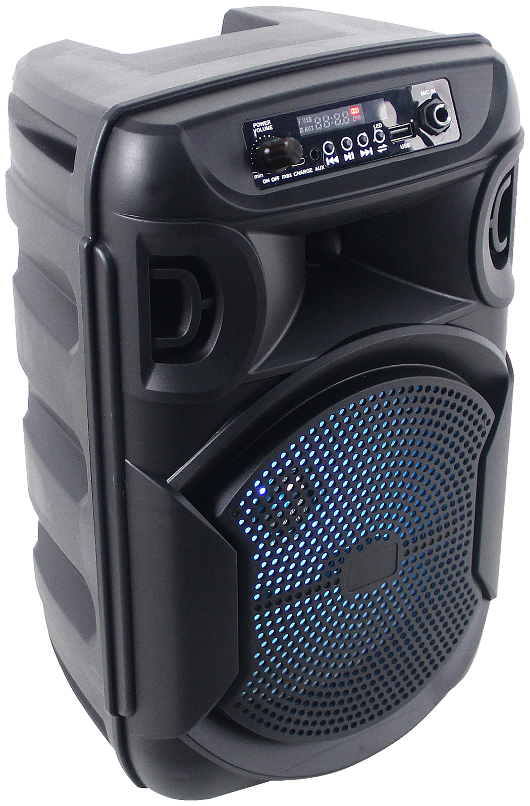 Technical Pro Rechargeable 8" LED Karaoke Machine Speaker System w