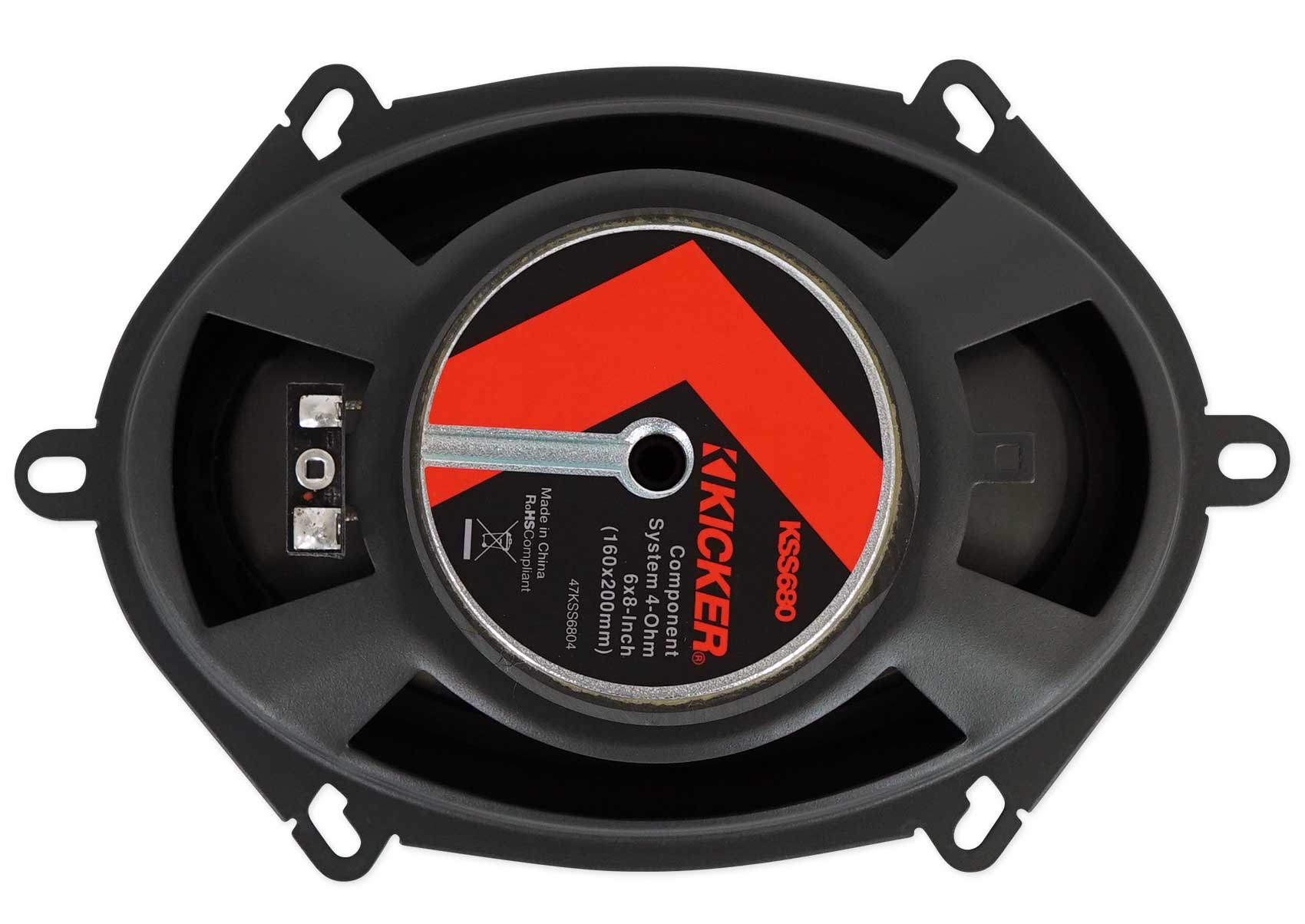 Kicker 47KSS6804 6x8" 100 Watt Car Audio Component Speakers Pair KSS680