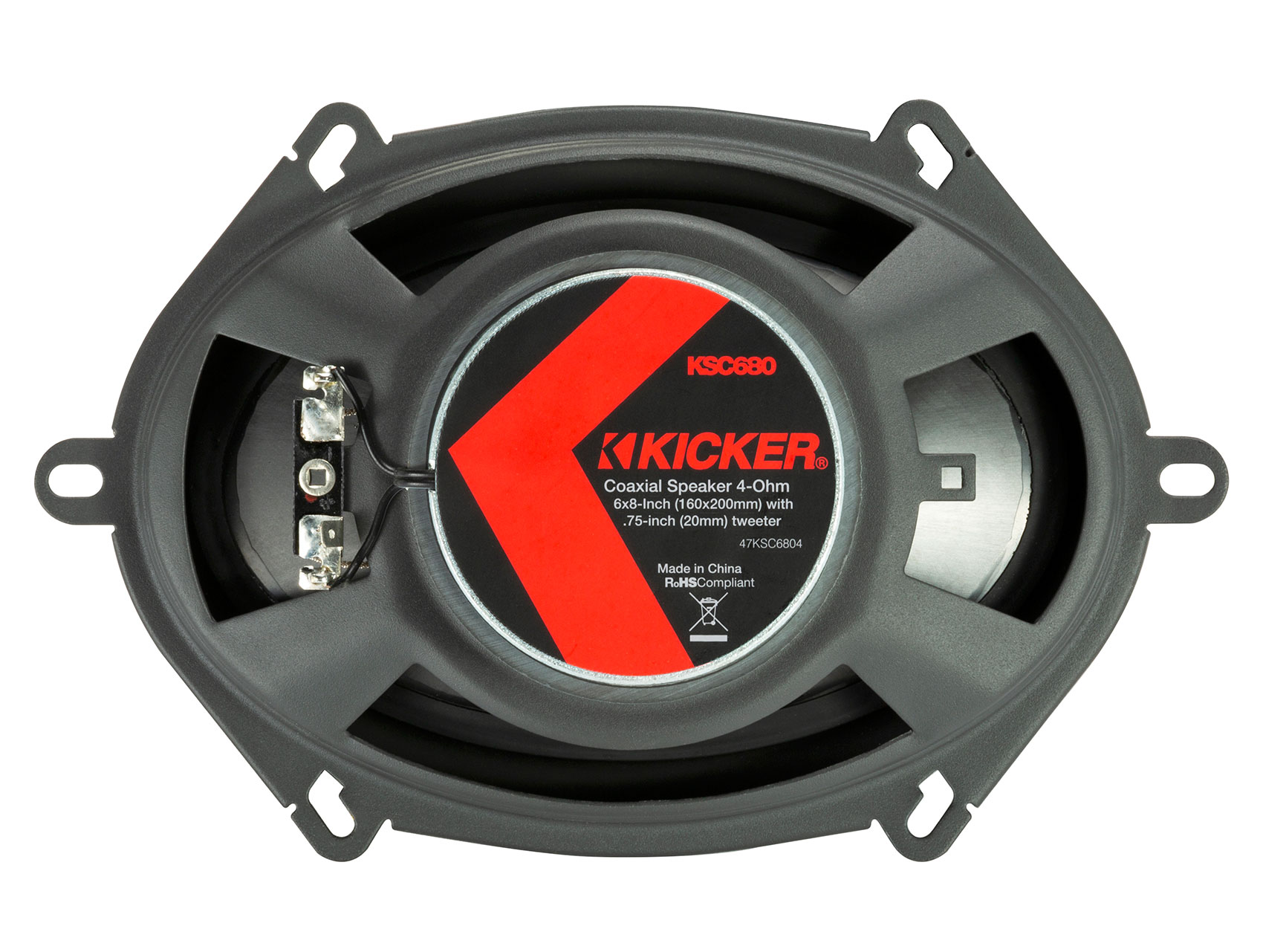 Kicker 47KSS6804 6x8" Car Audio Component Speakers+6x8" Coaxial
