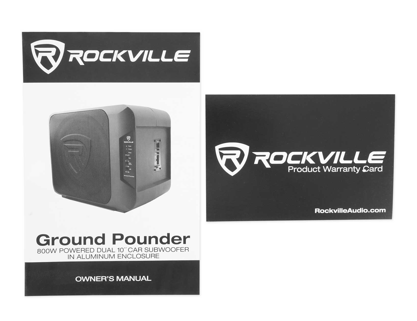 Rockville Ground Pounder 800w Powered Dual 10