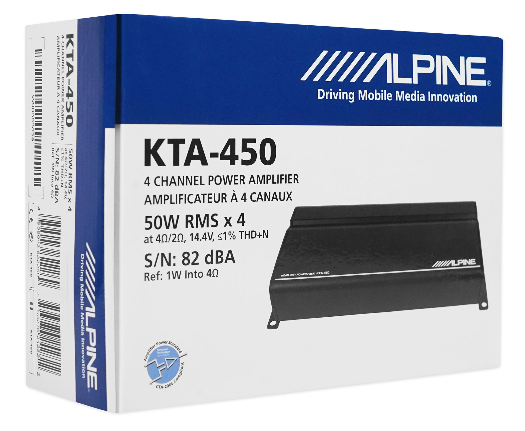 ALPINE iLX-W650 7" Digital Media Bluetooth Carplay Receiver+4Ch+Mono Power Packs | eBay
