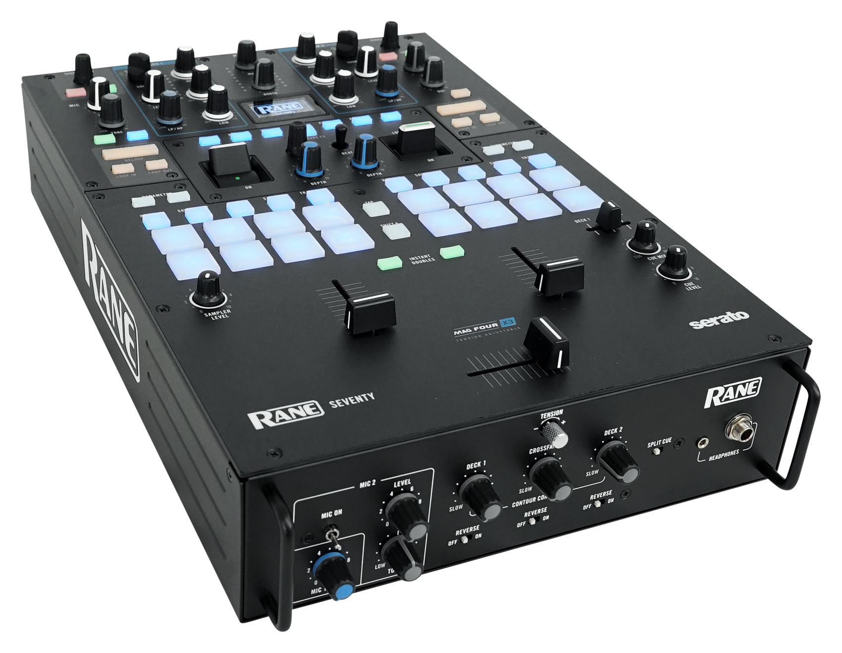 RANE SEVENTY 2Channel Serato DJ Battle Mixer W/16Pads/Dual USB/Mic