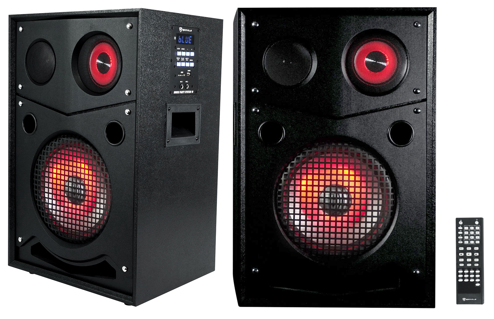 Rockville HOUSE PARTY SYSTEM 10" 1000w Bluetooth LED Booming Bass Home