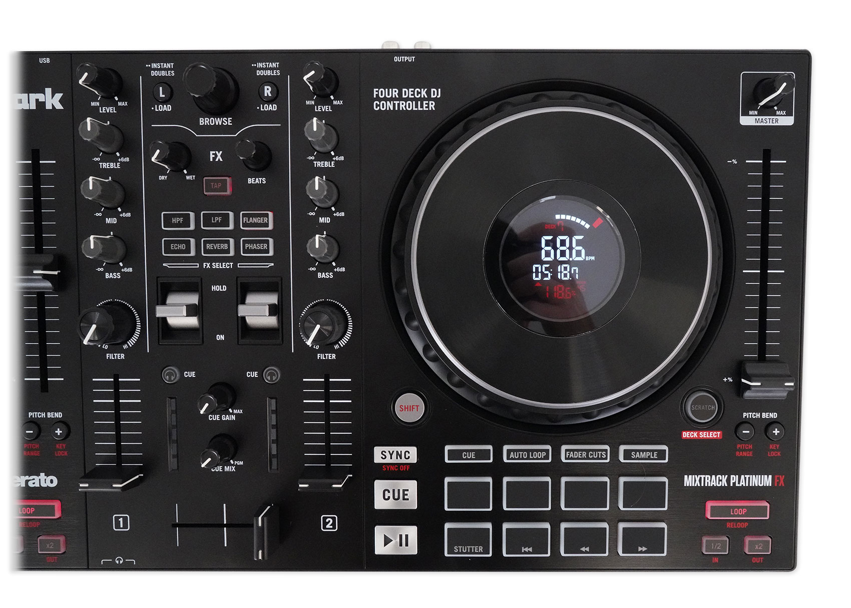 Numark Mixtrack Platinum FX 4-Deck Serato DJ Controller+