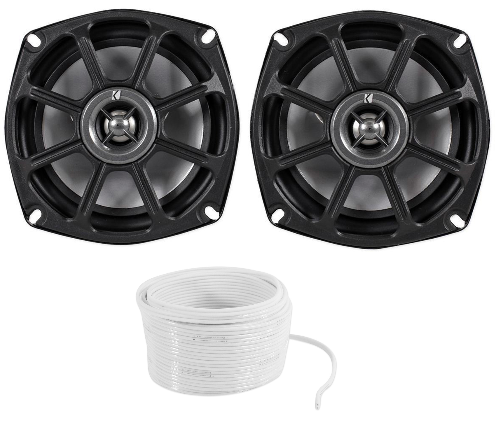 Kicker 10PS5250 5.25” Harley Davidson Motorcycle Speakers+