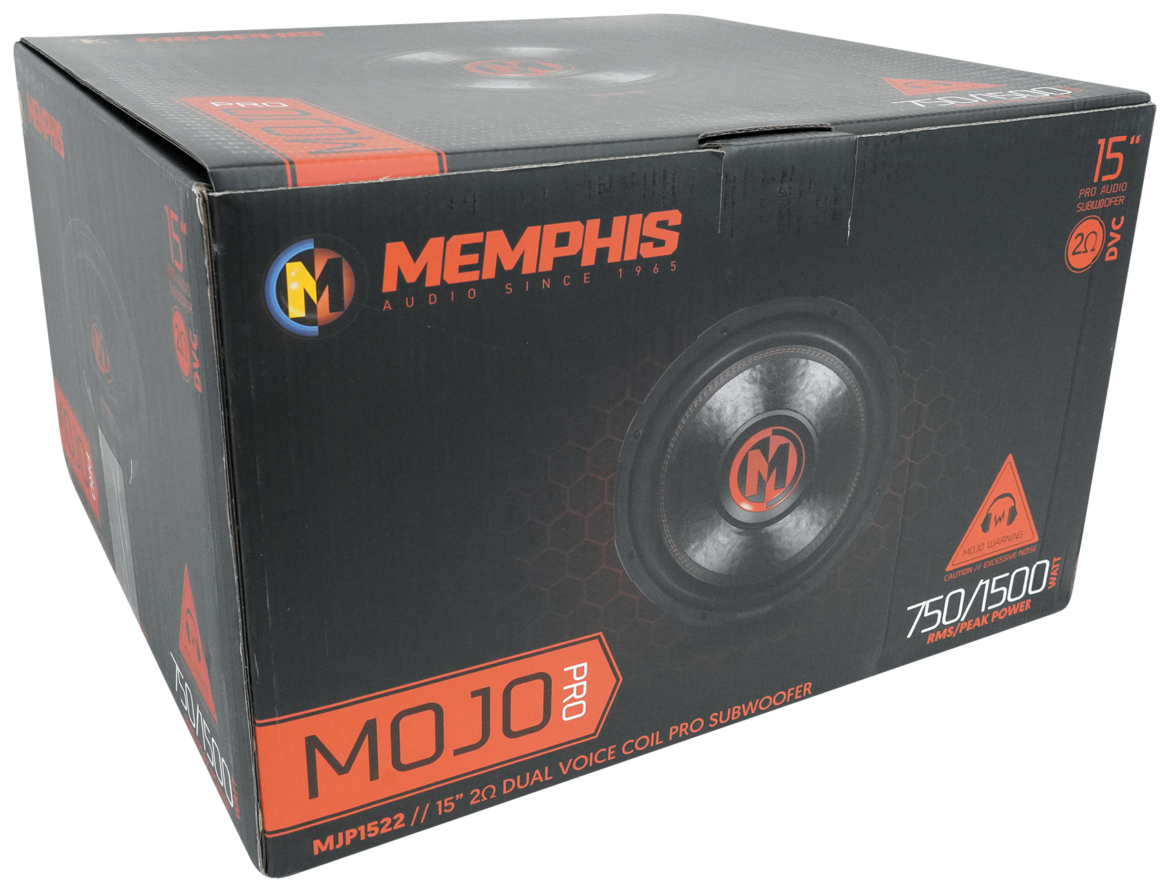(2) Memphis Audio MJP1522 15" 1500w MOJO Pro Car Audio Subwoofers DVC 2