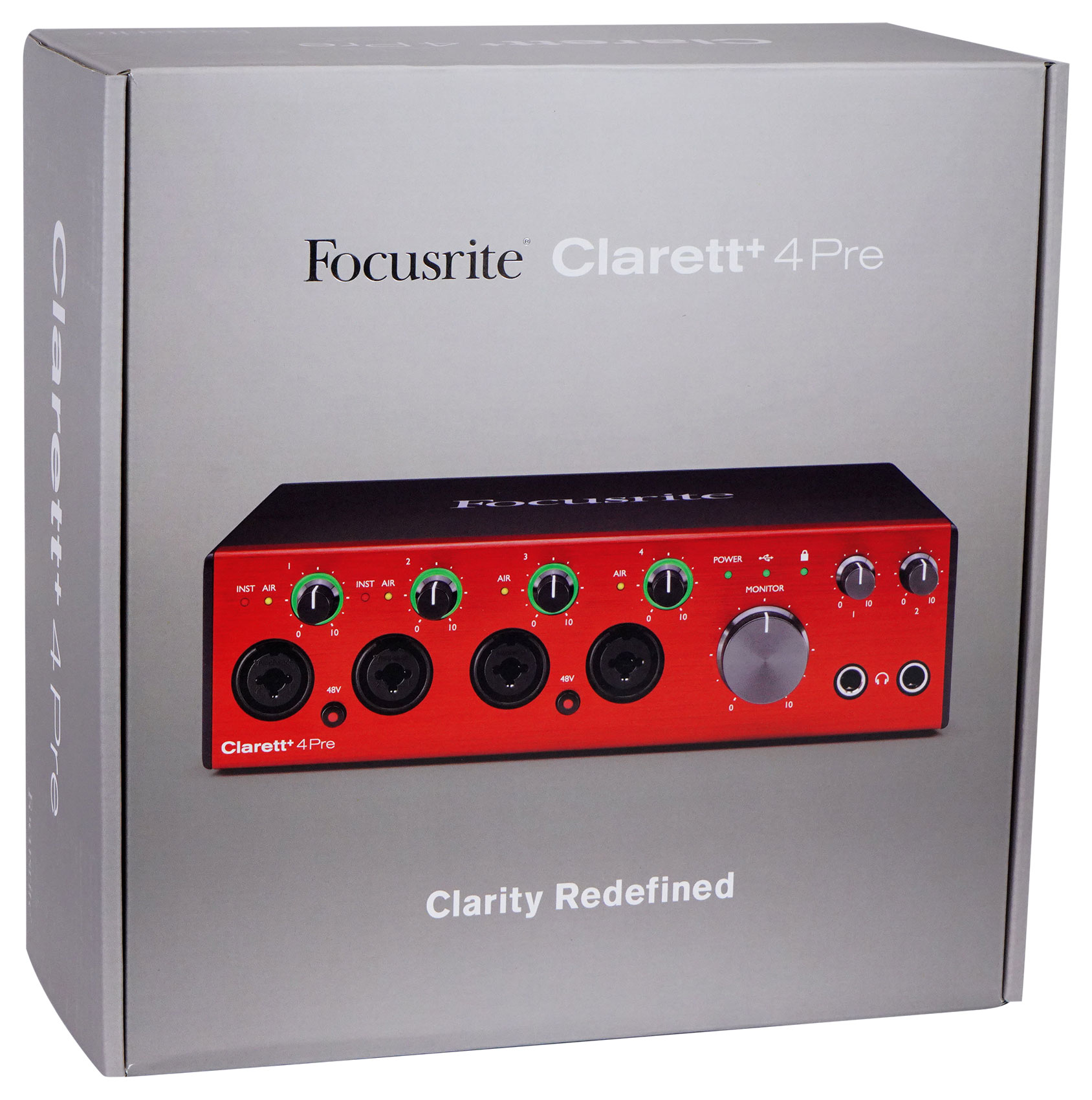 Focusrite Clarett+ 4Pre USB-C Audio Recording Interface JFET